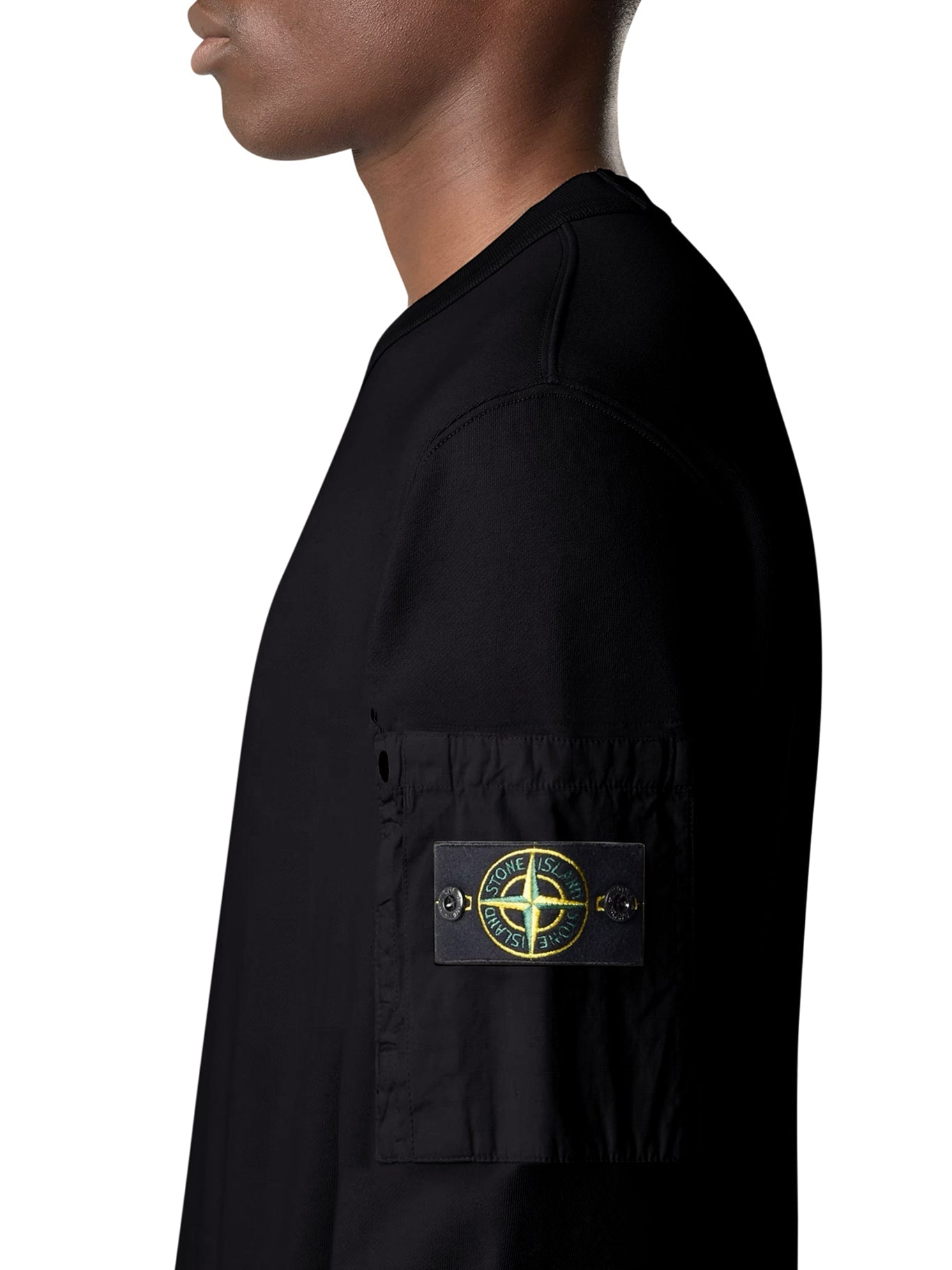 Оригінальна Regular Fit Crew Neck Sweatshirt With Seasonal Pocket Stone island – збільшений вид