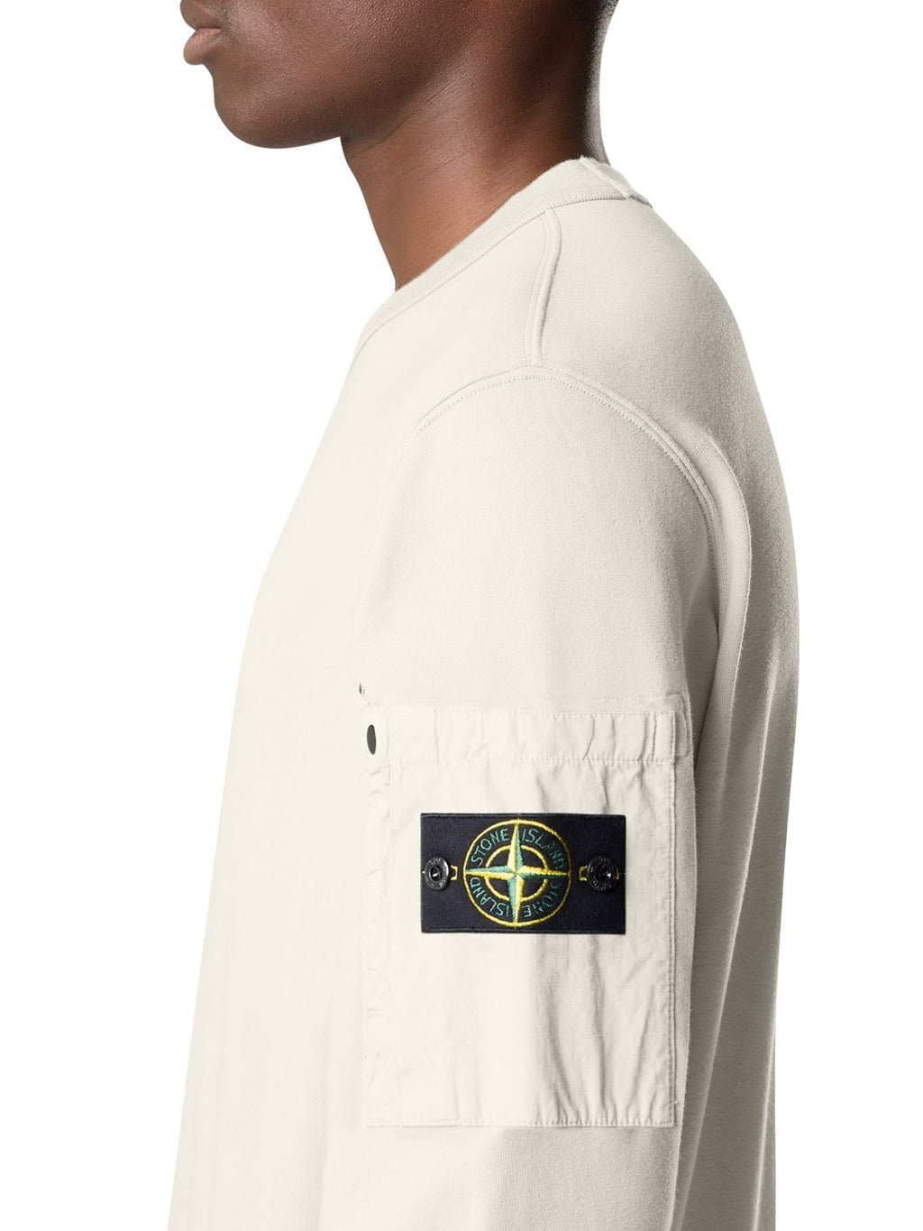 Оригінальна Regular Fit Crew Neck Sweatshirt With Seasonal Pocket Stone island – збільшений вид