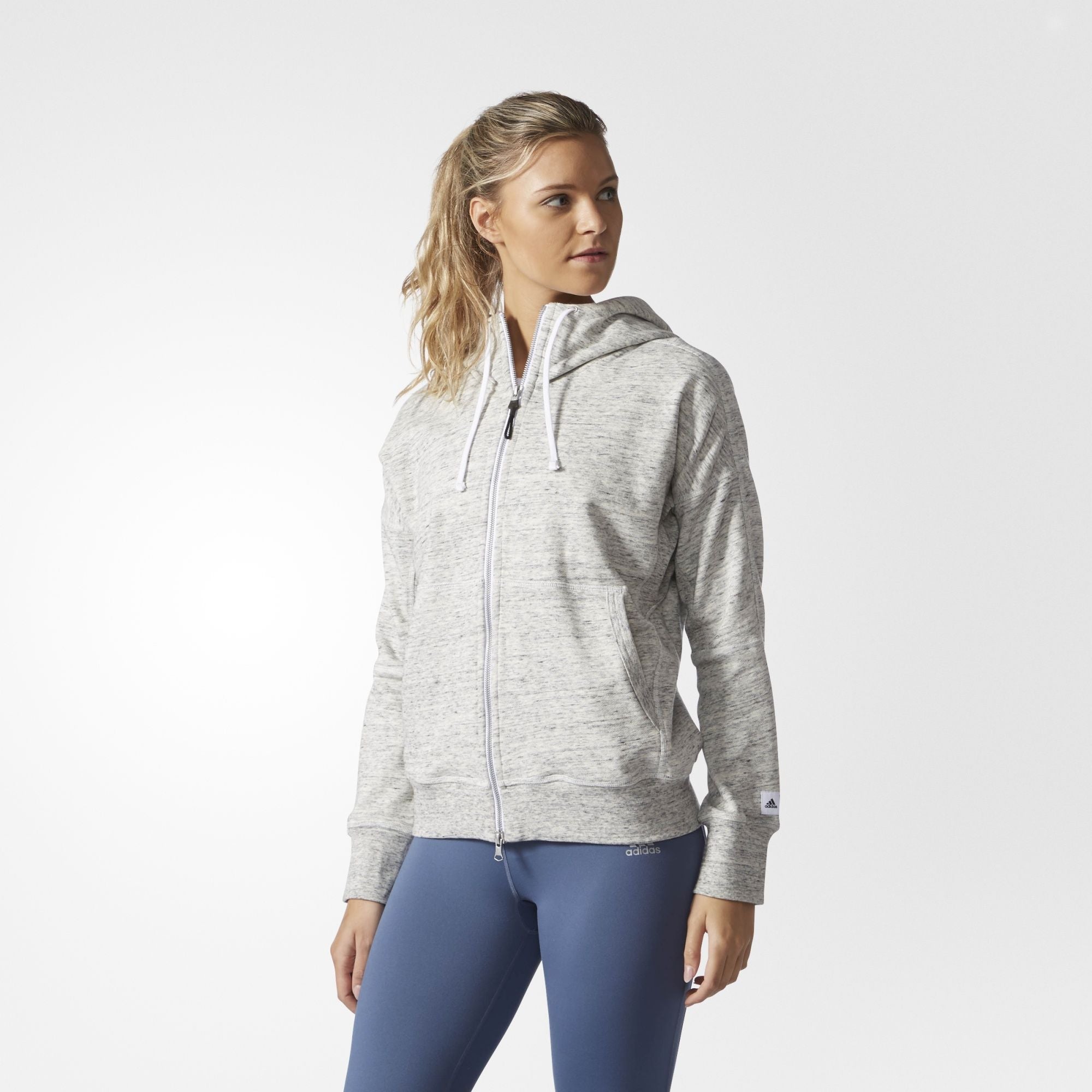 Оригінальна Athletics X Reigning Champ French Terry Hoodie Womens Grey Adidas – детальний вид