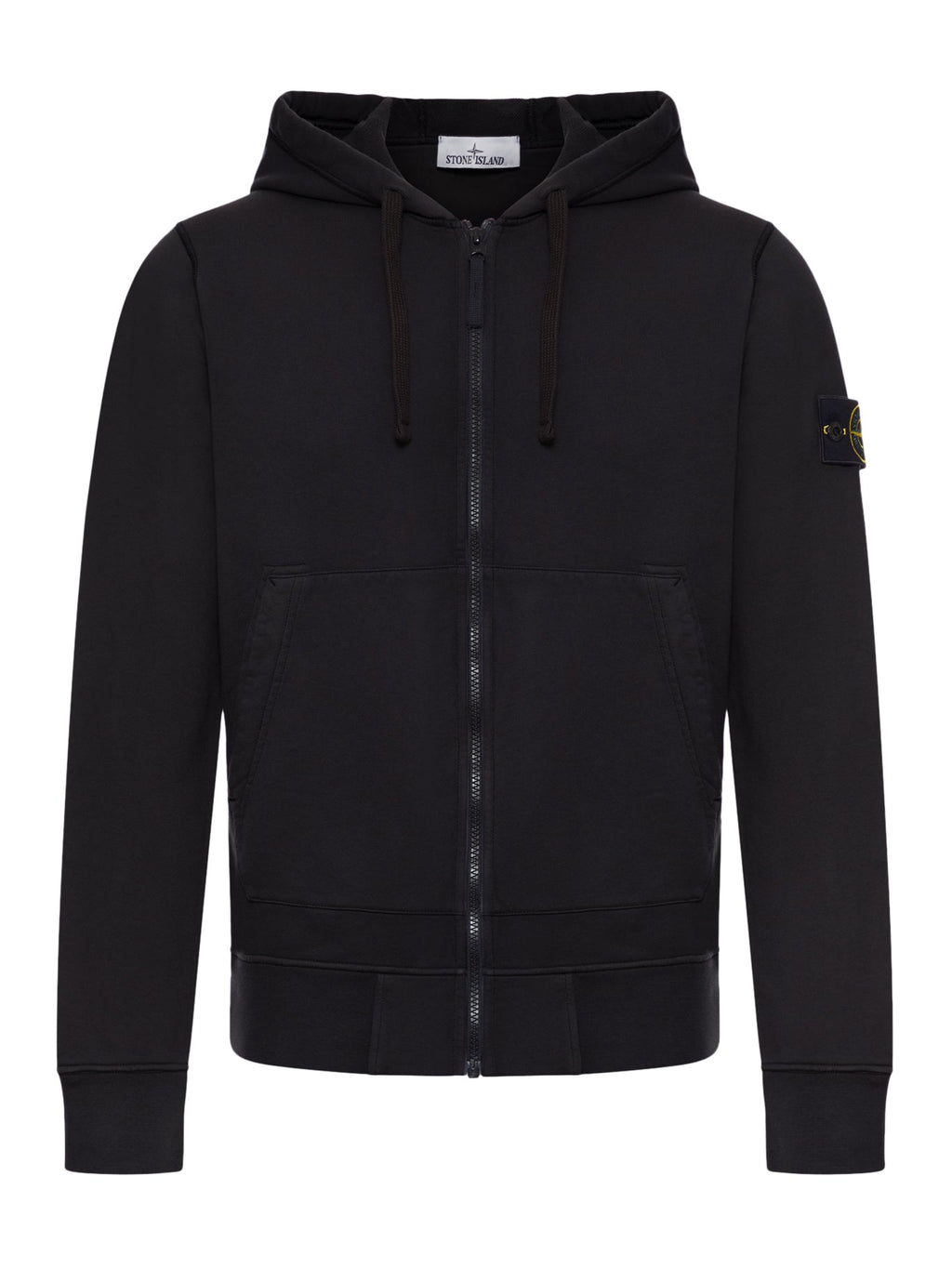 Organic Cotton Zip-Up Hoodie Stone island – Гарантія оригінальності – боковий вид