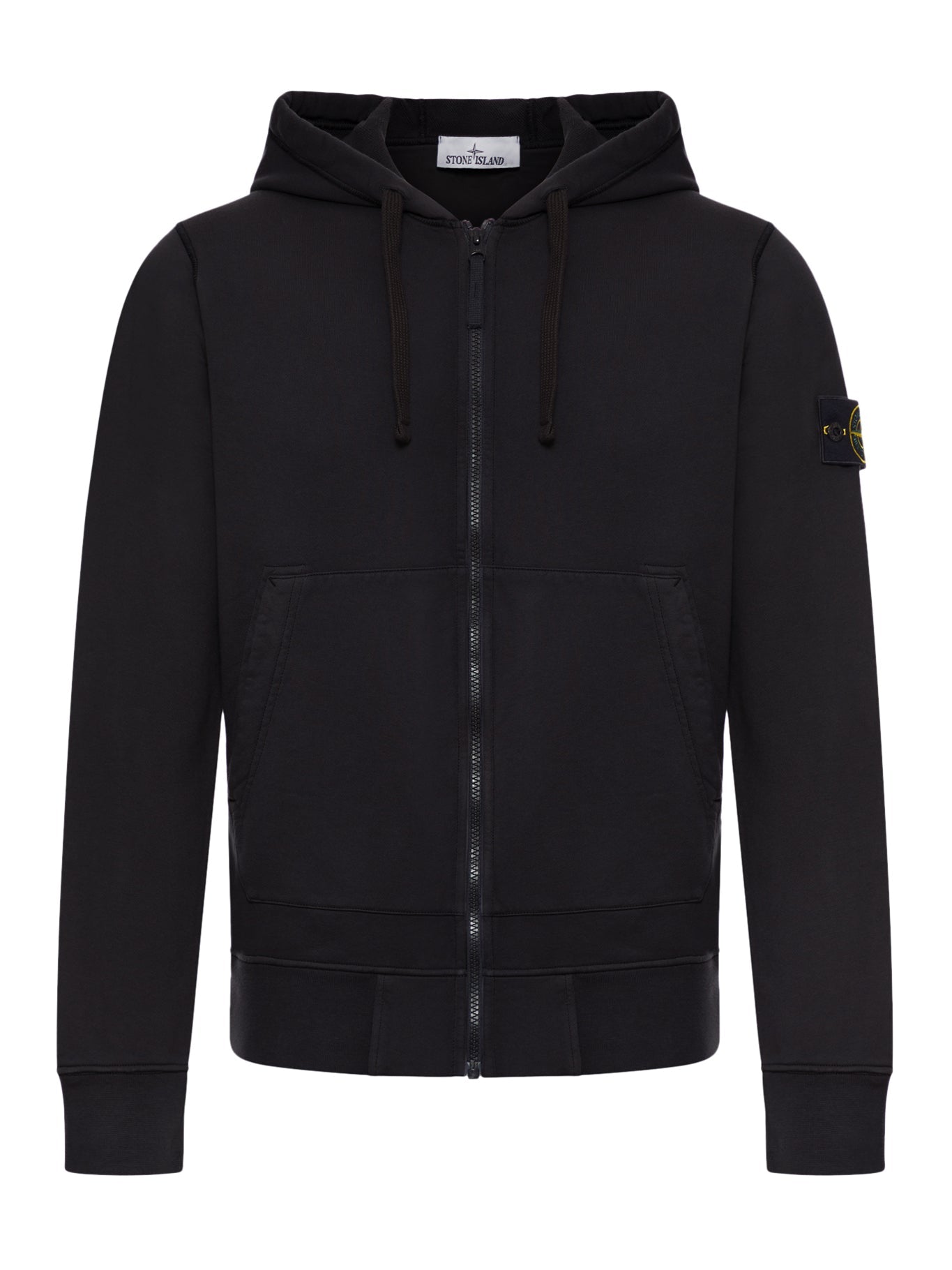 Organic Cotton Zip-Up Hoodie Stone island – Гарантія оригінальності – боковий вид
