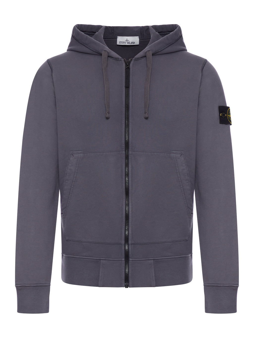 Organic Cotton Zip-Up Hoodie Stone island – Гарантія оригінальності – боковий вид