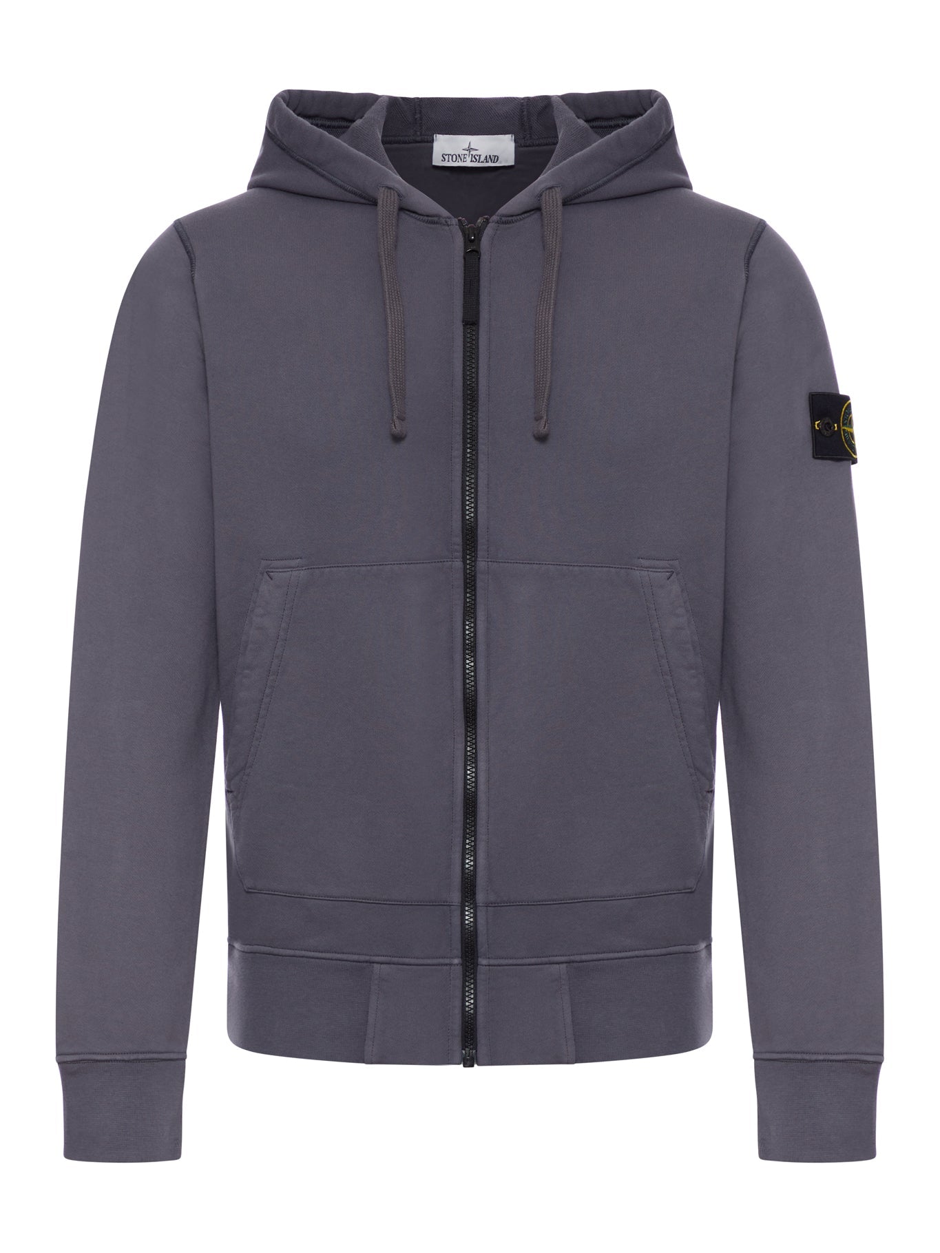 Organic Cotton Zip-Up Hoodie Stone island – Гарантія оригінальності – боковий вид