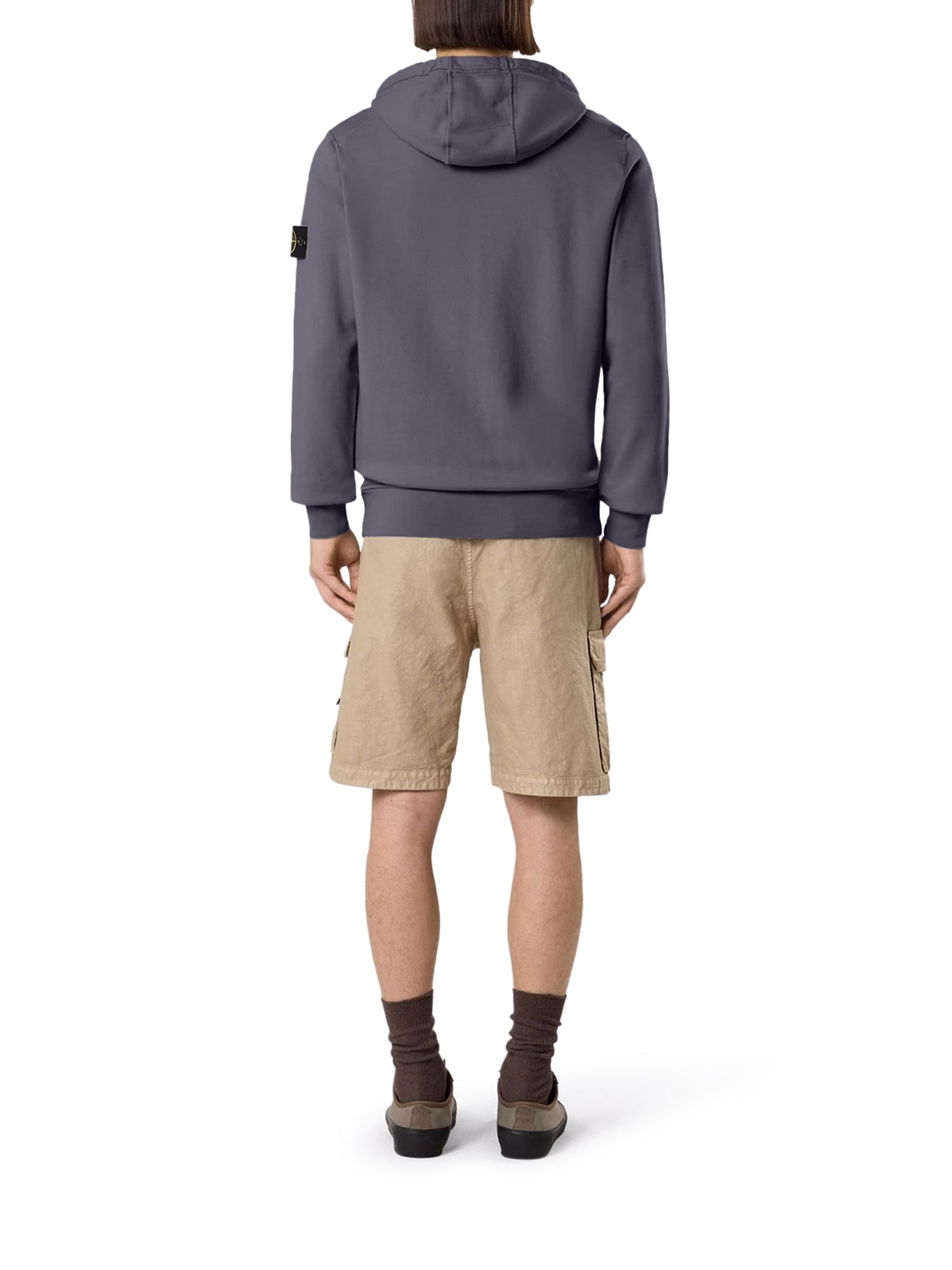 Organic Cotton Zip-Up Hoodie Stone island – Гарантія оригінальності – детальний вид - STONE ISLAND