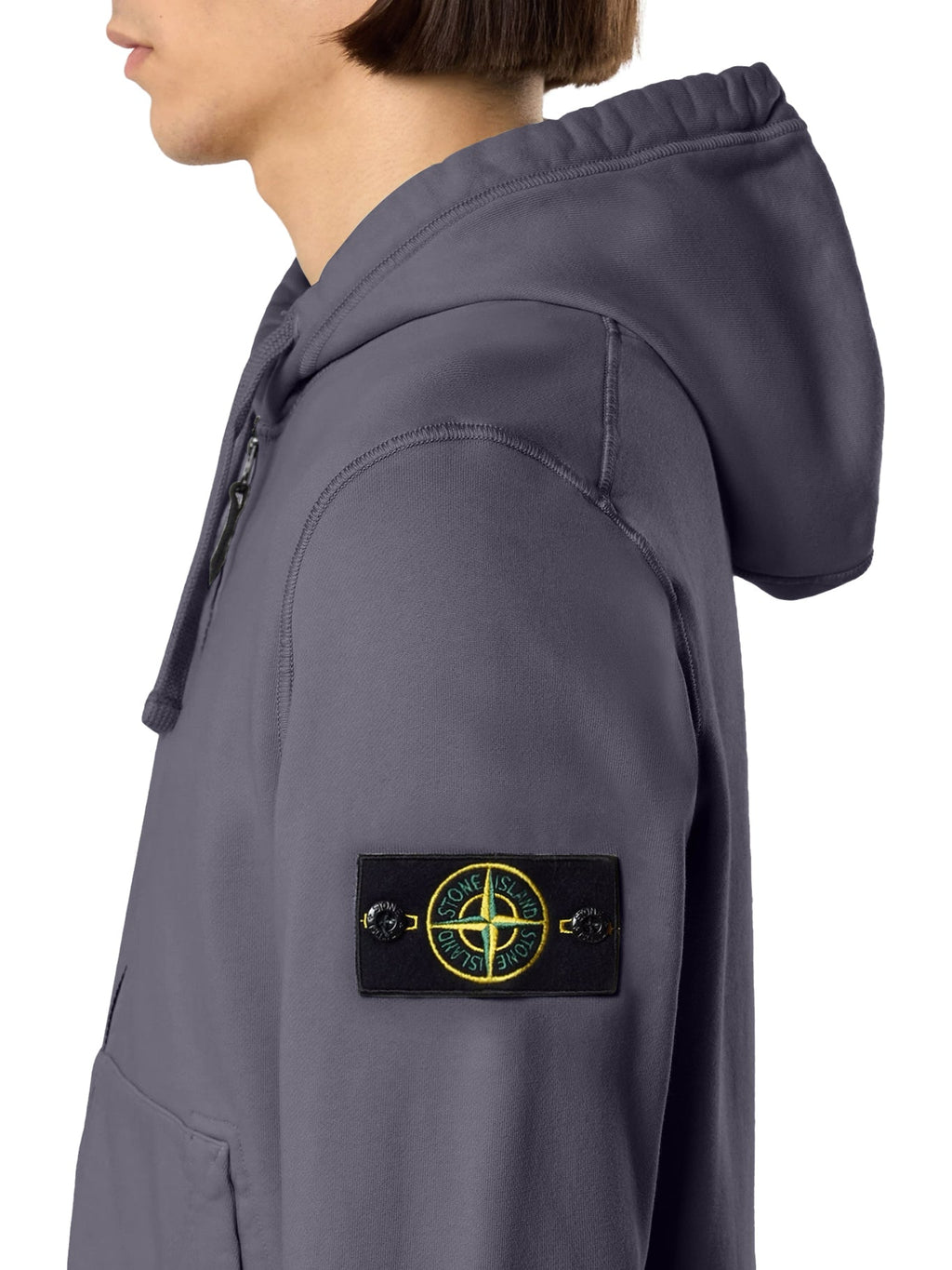 Organic Cotton Zip-Up Hoodie Stone island – Гарантія оригінальності – збільшений вид