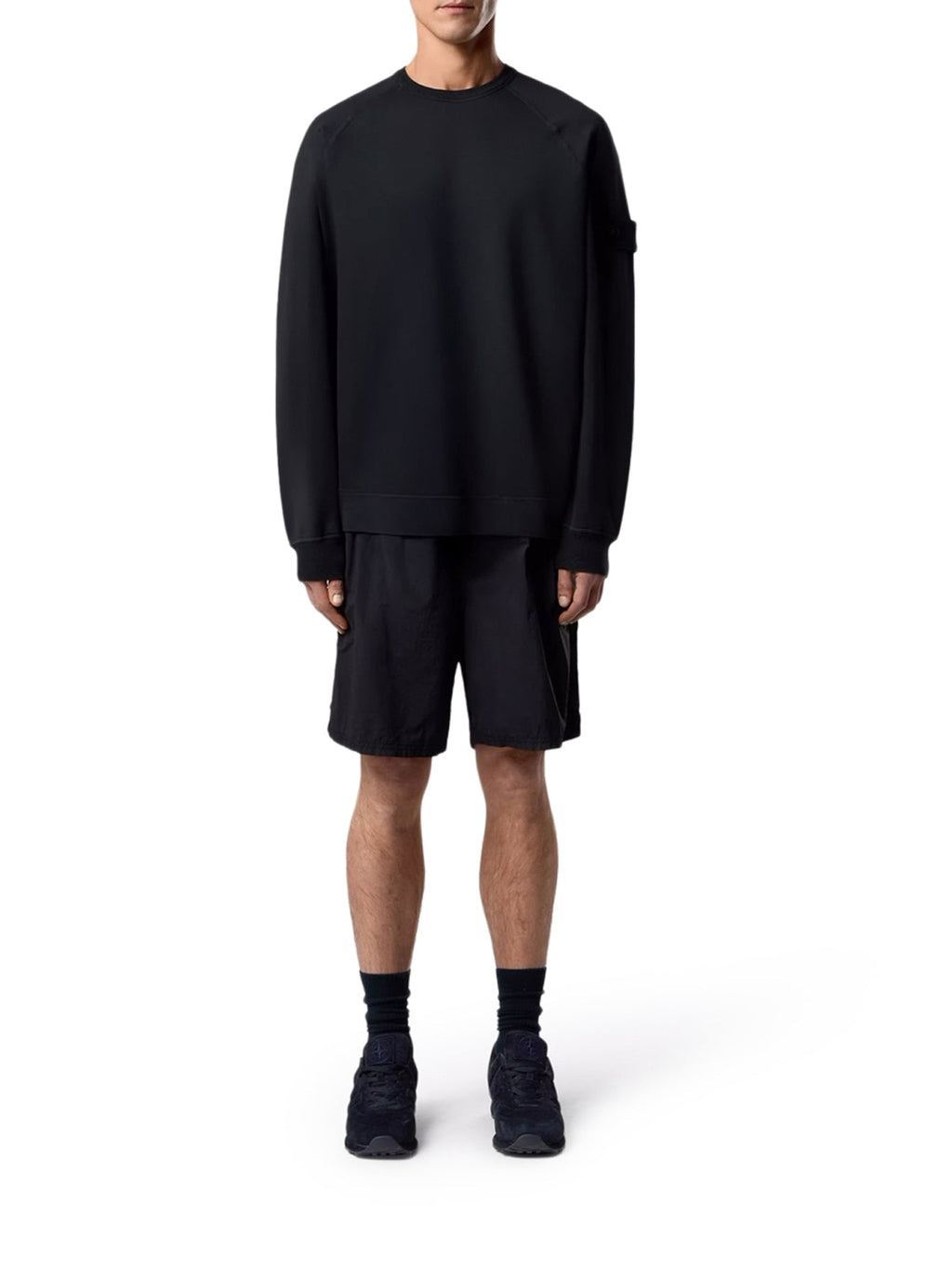 Compass Ghost Logo Crew Neck Sweatshirt Stone island оригінал – Купити в Україні – вид ззаду