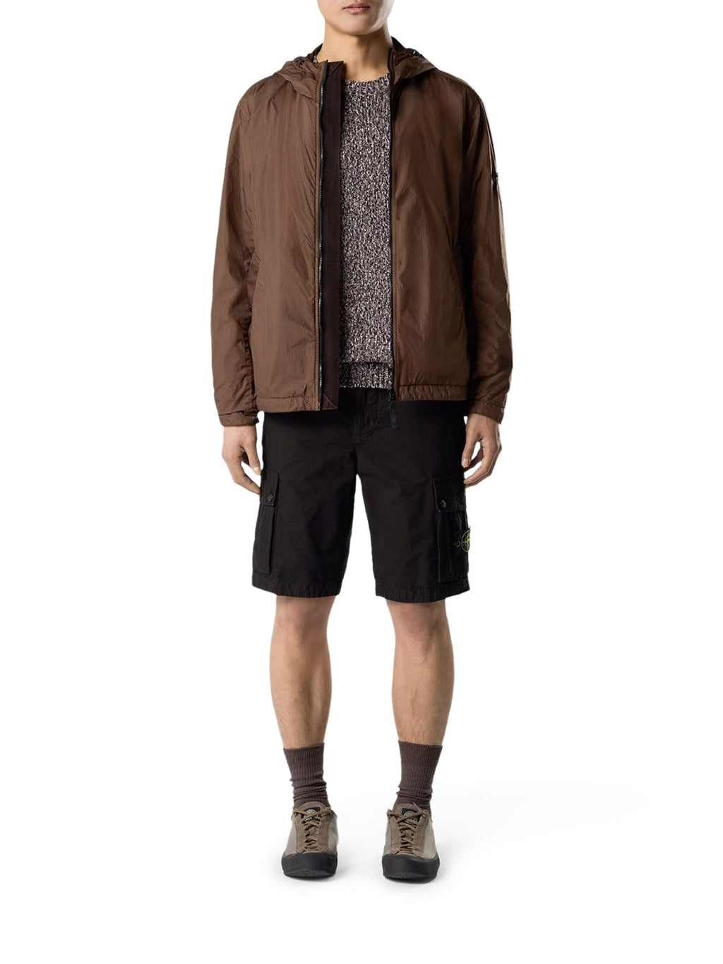 Slim Fit Cargo Shorts In Cotton Stone island оригінал – Купити в Україні – вид ззаду