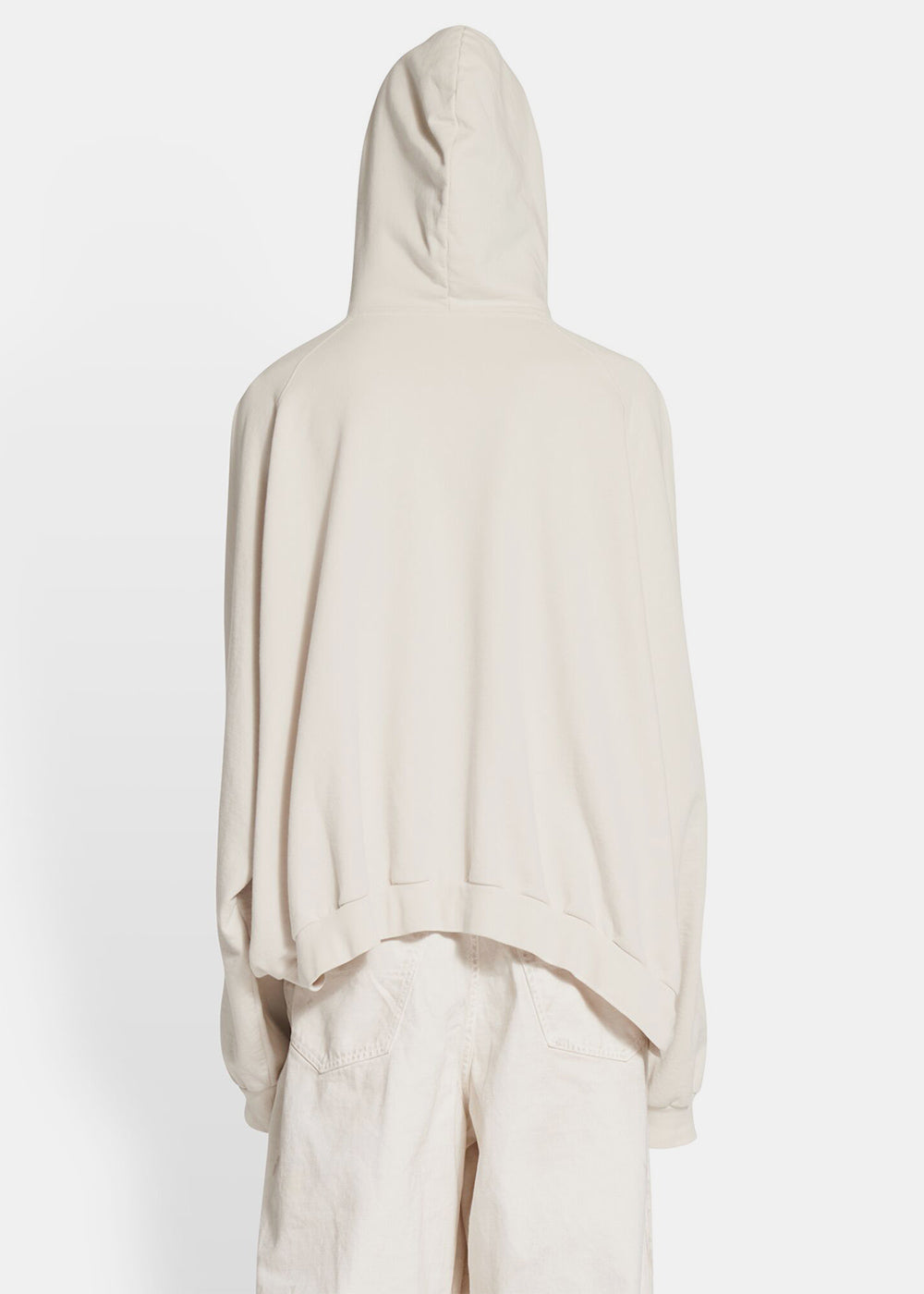 Ecru XXXL Patched T-Shirt Hoodie Balenciaga – Гарантія оригінальності – детальний вид