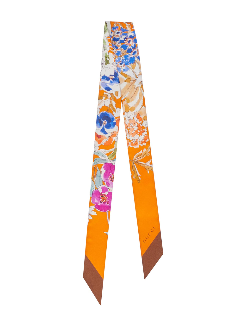 Printed Silk Twill Ribbon Gucci – Гарантія оригінальності – боковий вид