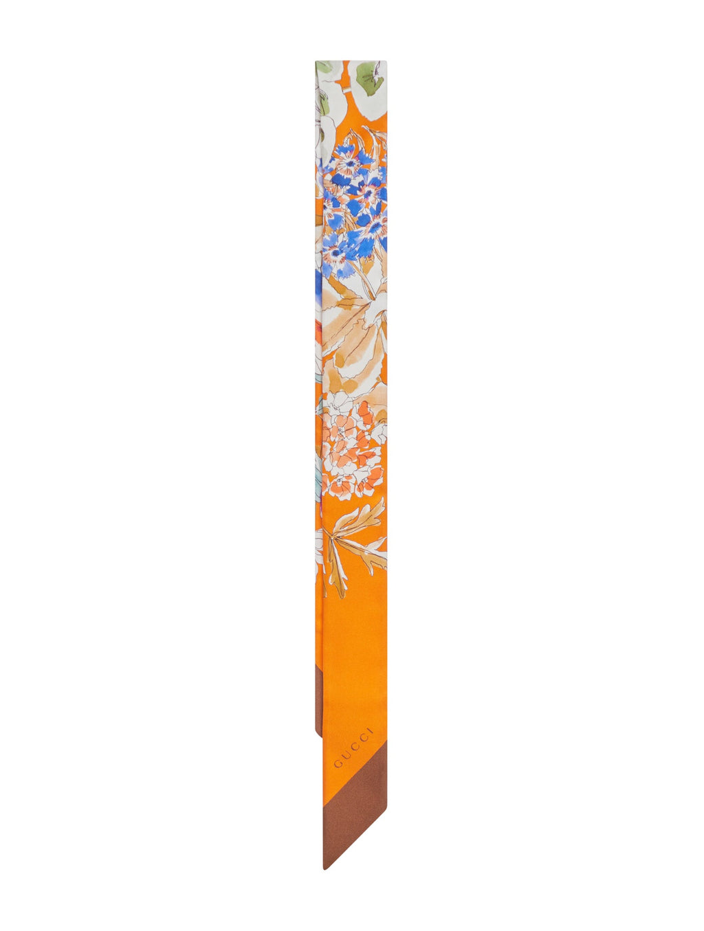 Printed Silk Twill Ribbon Gucci – Гарантія оригінальності – вид ззаду