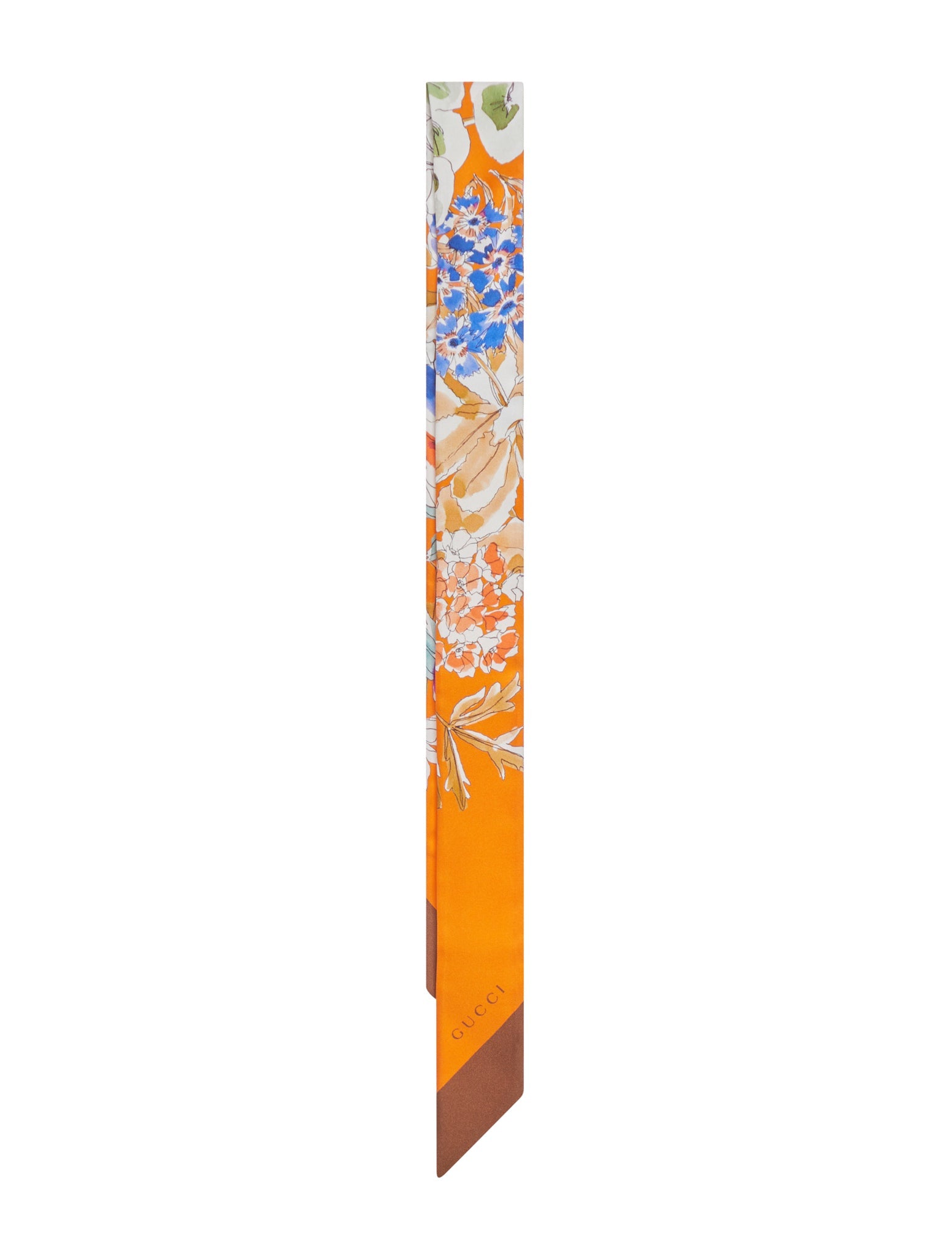 Printed Silk Twill Ribbon Gucci – Гарантія оригінальності – вид ззаду