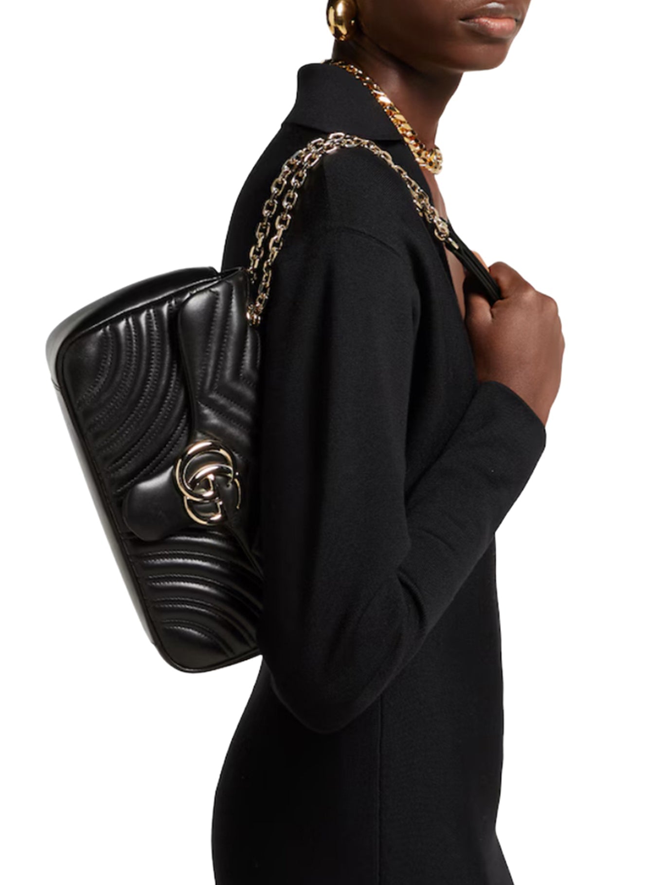 Оригінальна Gg Marmont Medium Shoulder Bag Gucci – збільшений вид