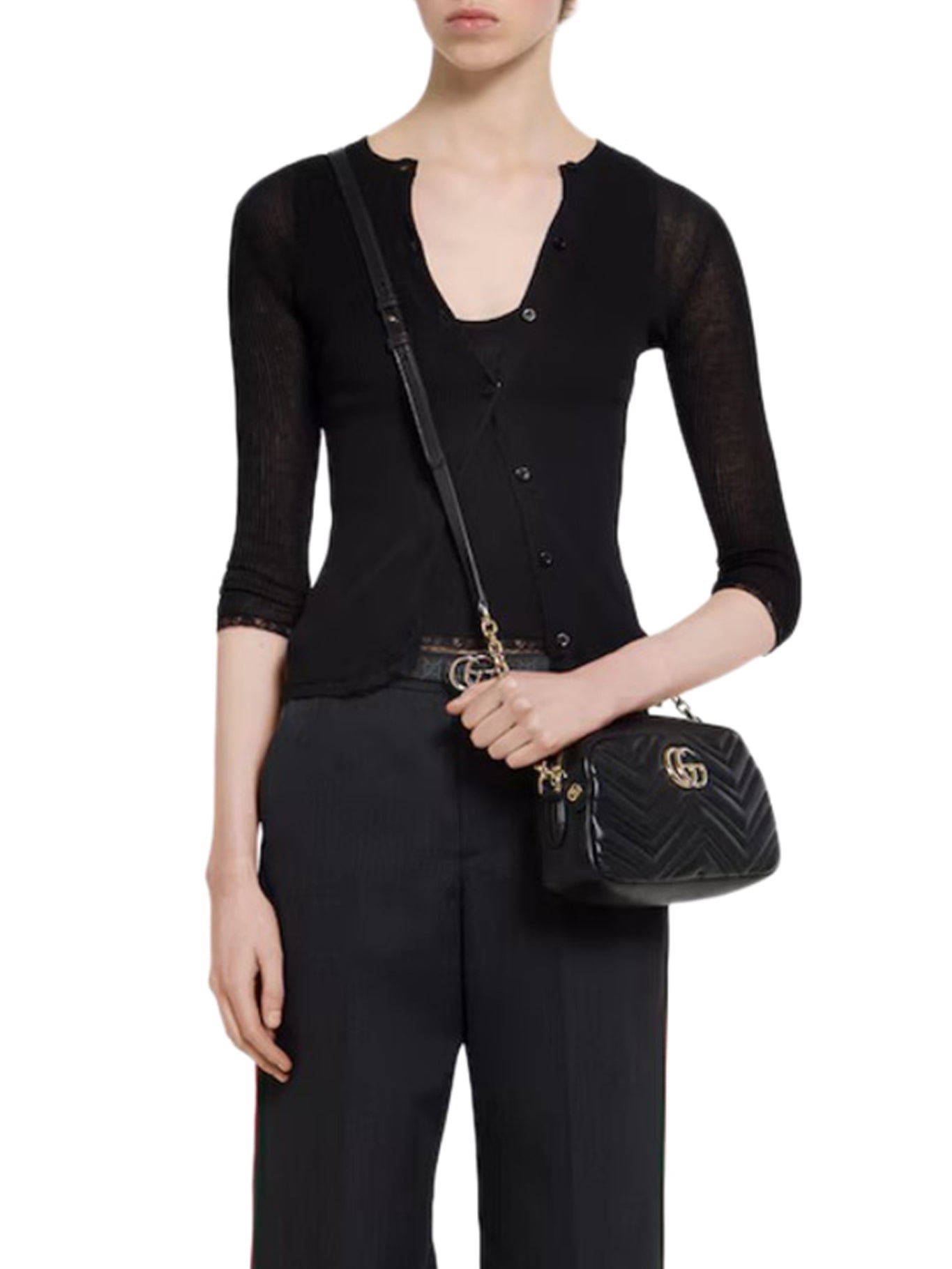 Оригінальна Gg Marmont Small Camera Bag Gucci – вид ззаду