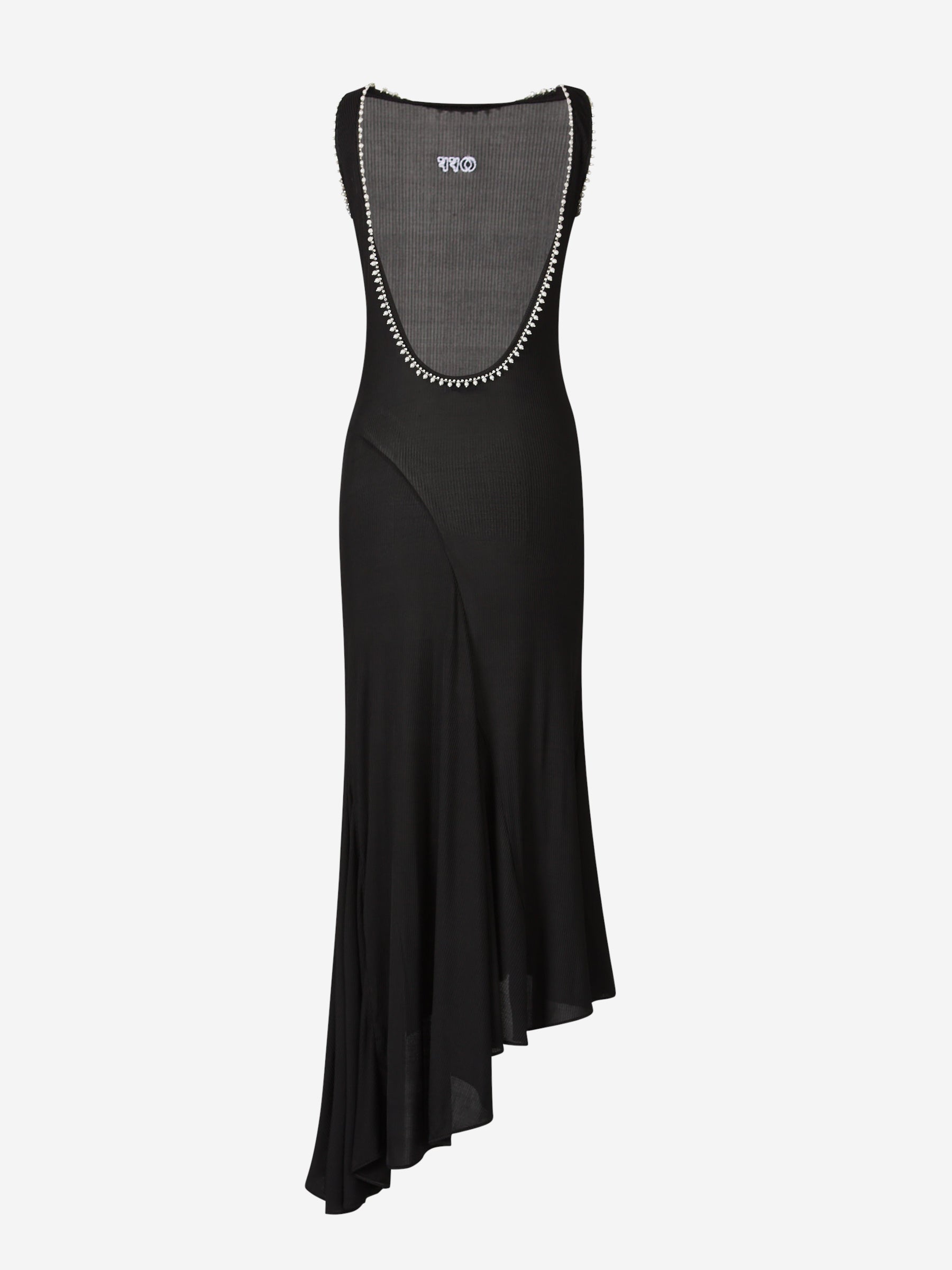 Оригінальна Embroidered MIDI Dress Off-white – вид ззаду