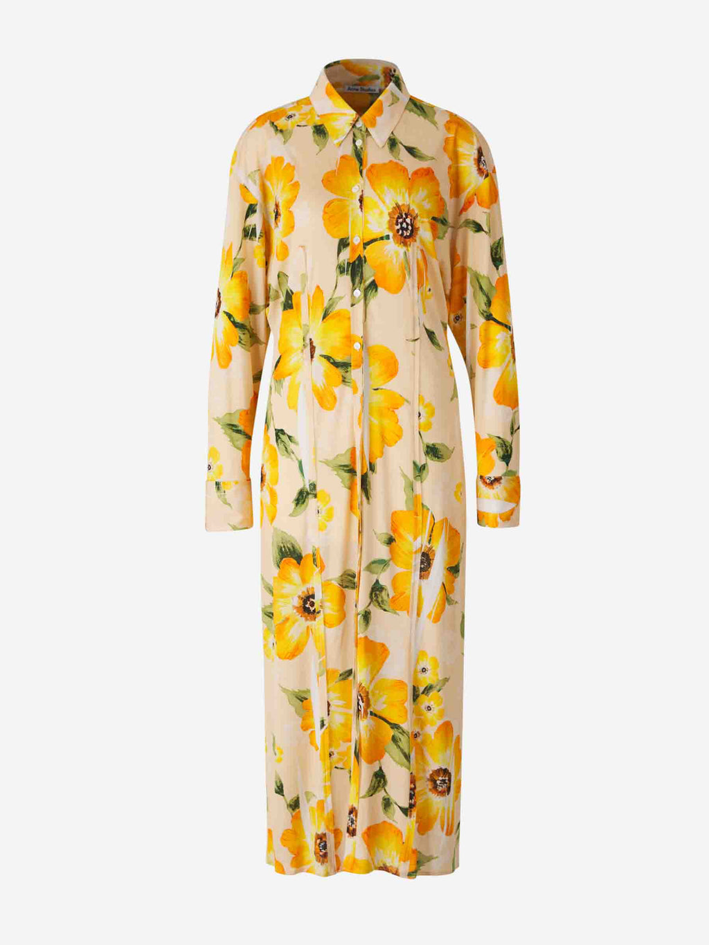 MIDI Shirt Dress Acne studios – Гарантія оригінальності – боковий вид