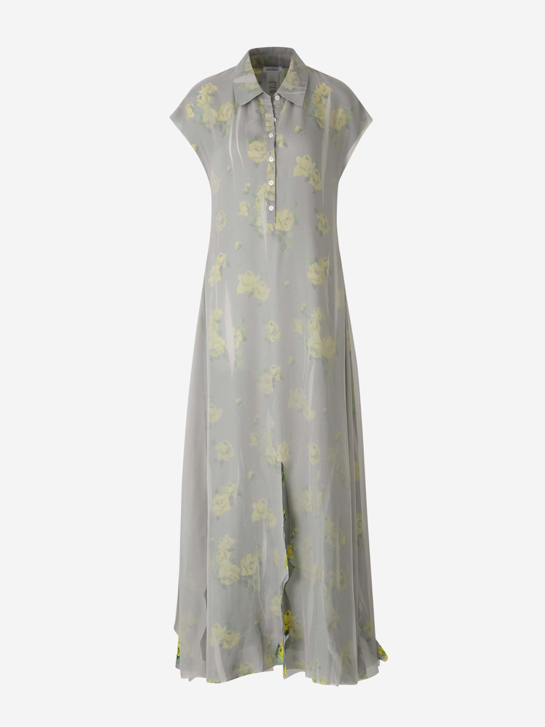 Оригінальна Layered Maxi Dress Acne studios – боковий вид