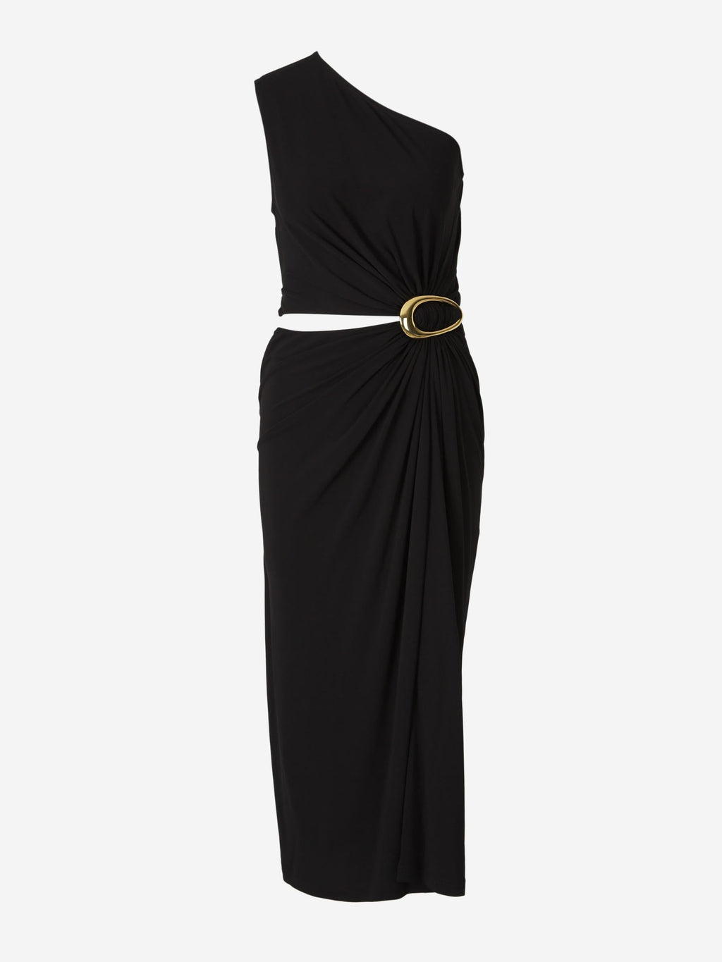 Оригінальна Viscose And Crepe MIDI Dress Bottega veneta – вид ззаду