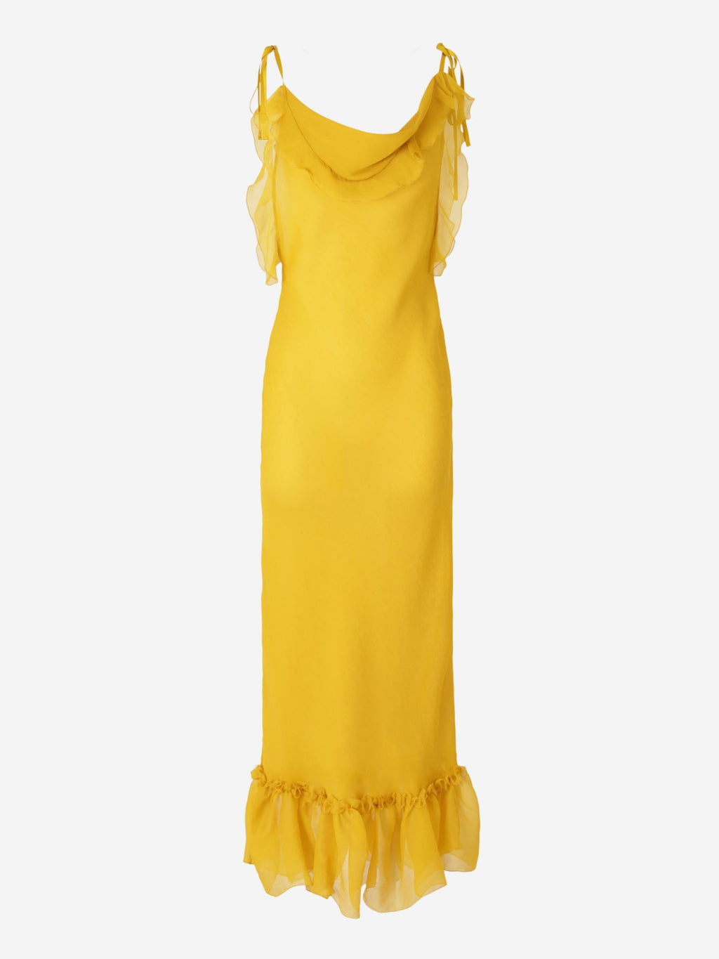 Оригінальна Silk Maxi Dress Saint laurent – боковий вид