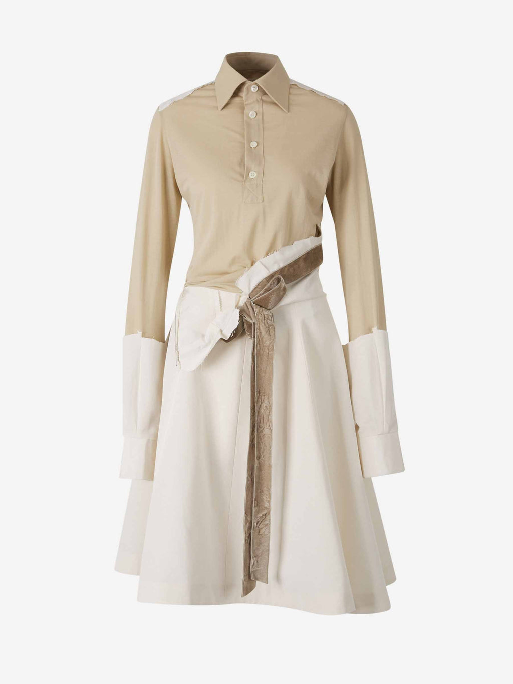 Layered MIDI Dress Maison margiela – Гарантія оригінальності – боковий вид