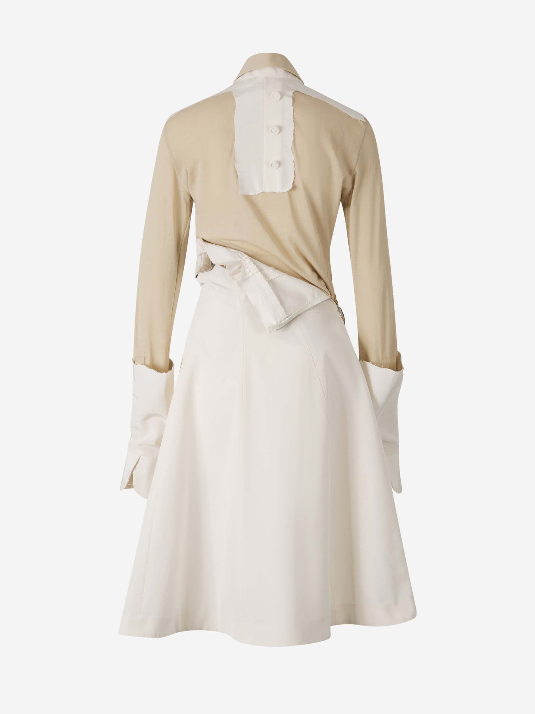 Layered MIDI Dress Maison margiela – Гарантія оригінальності – вид ззаду