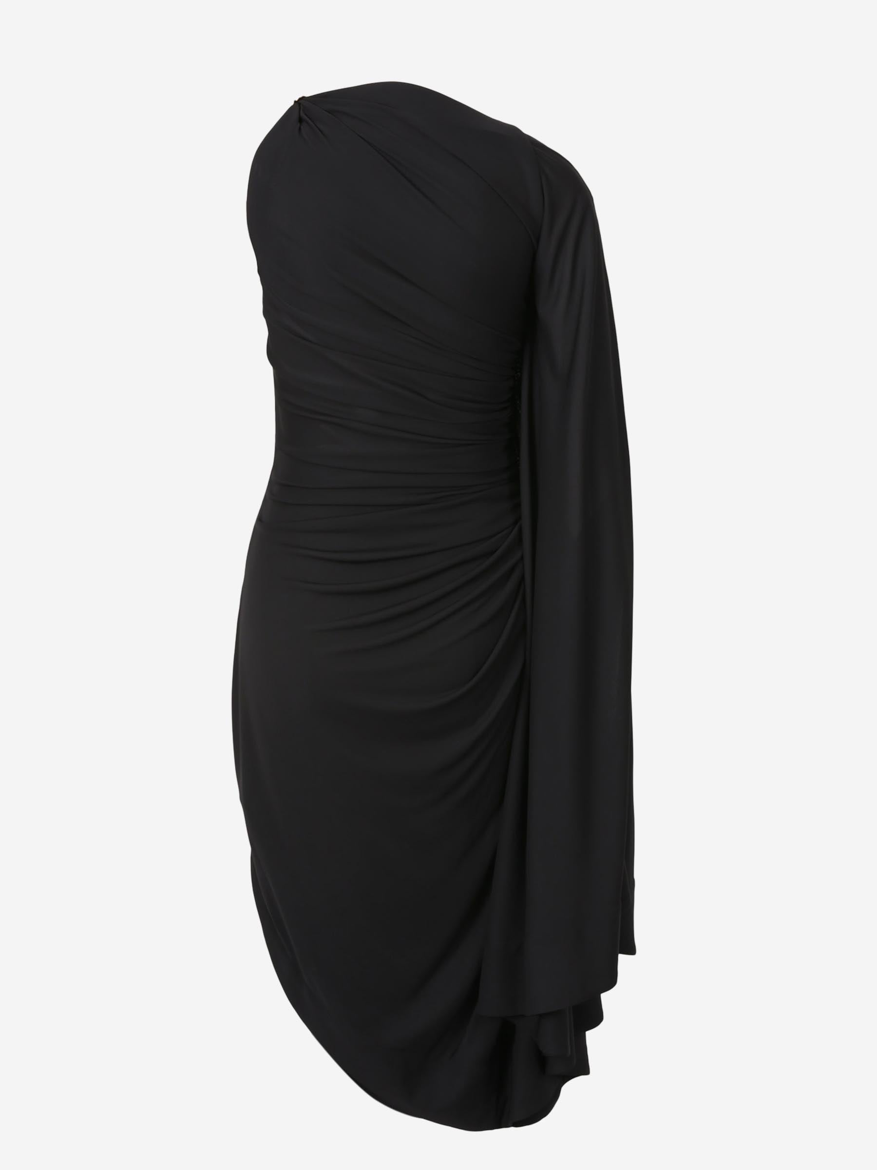 Draped MIDI Dress Bottega veneta – Гарантія оригінальності – вид ззаду
