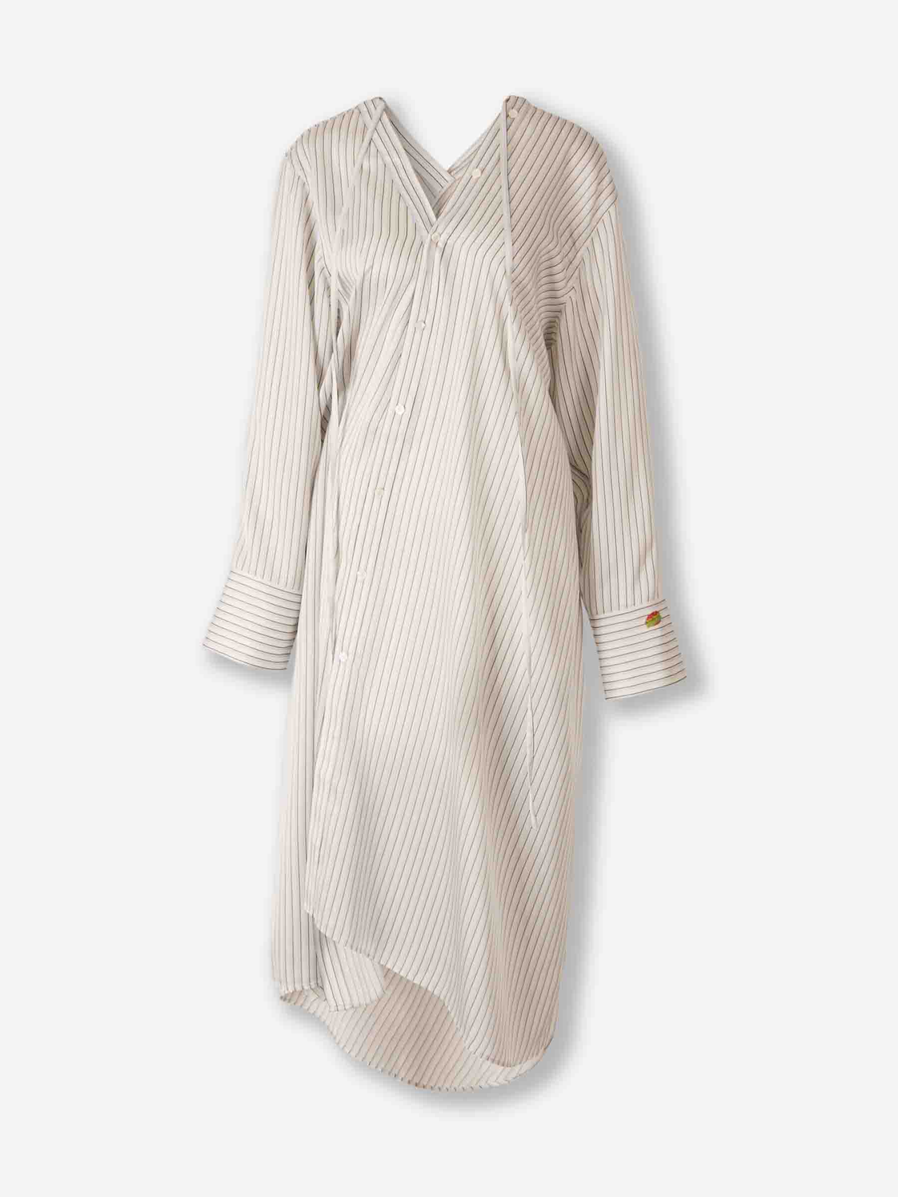 MIDI Shirt Dress Acne studios – Гарантія оригінальності – боковий вид