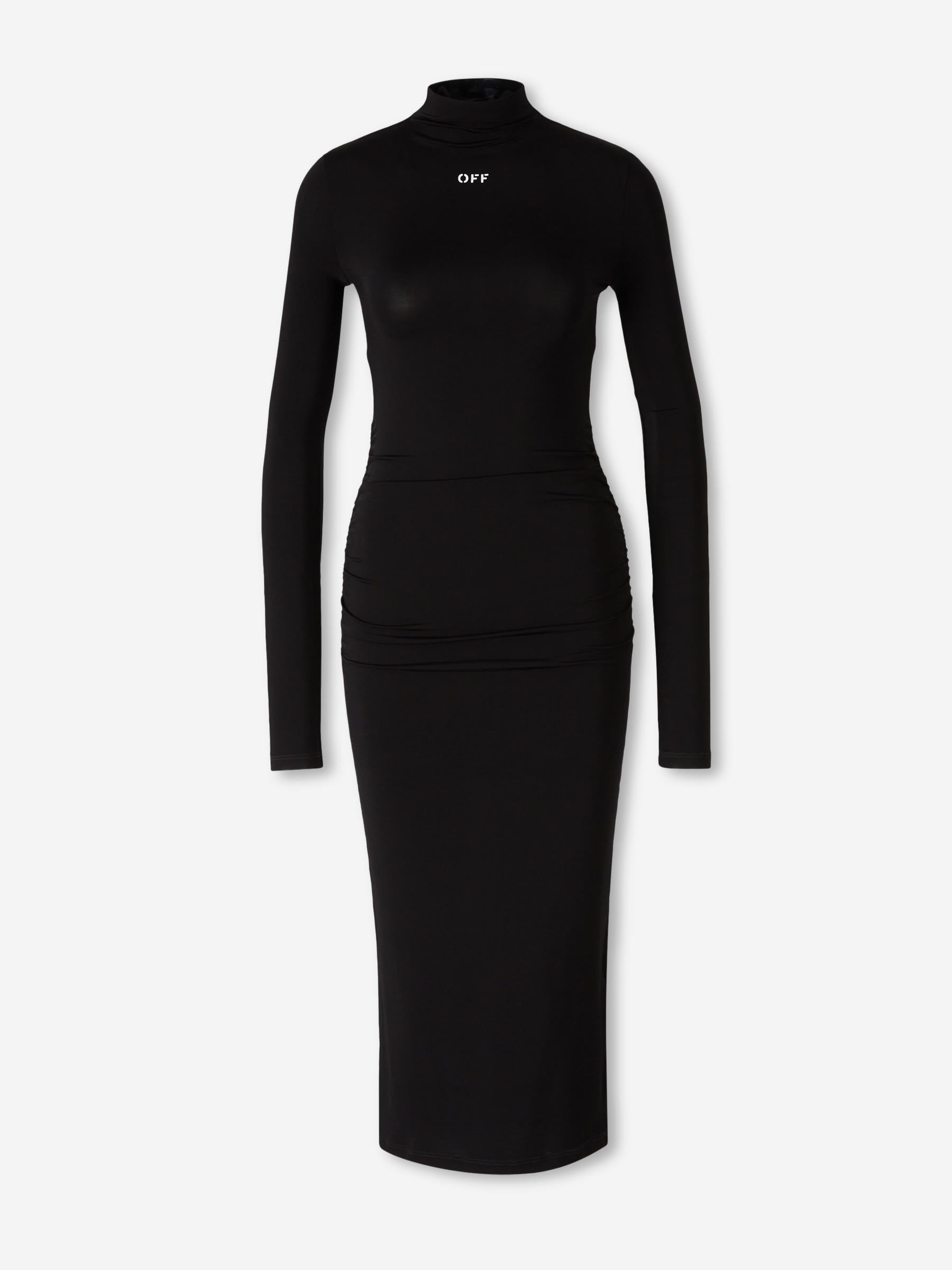 MIDI Dress Second Skin Off-white – Гарантія оригінальності – боковий вид