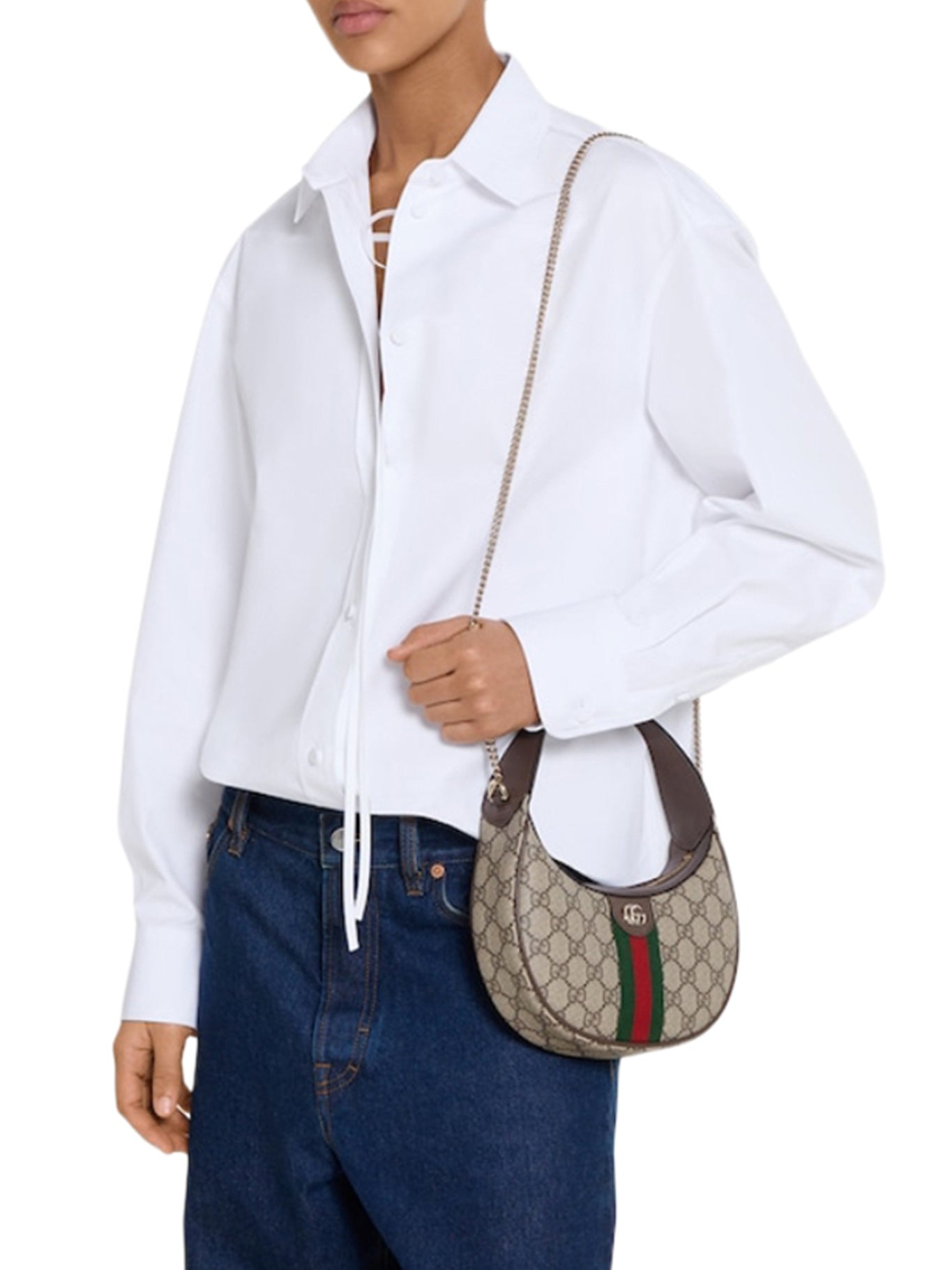 Оригінальна Ophidia Small Shoulder Bag Gucci – вид ззаду