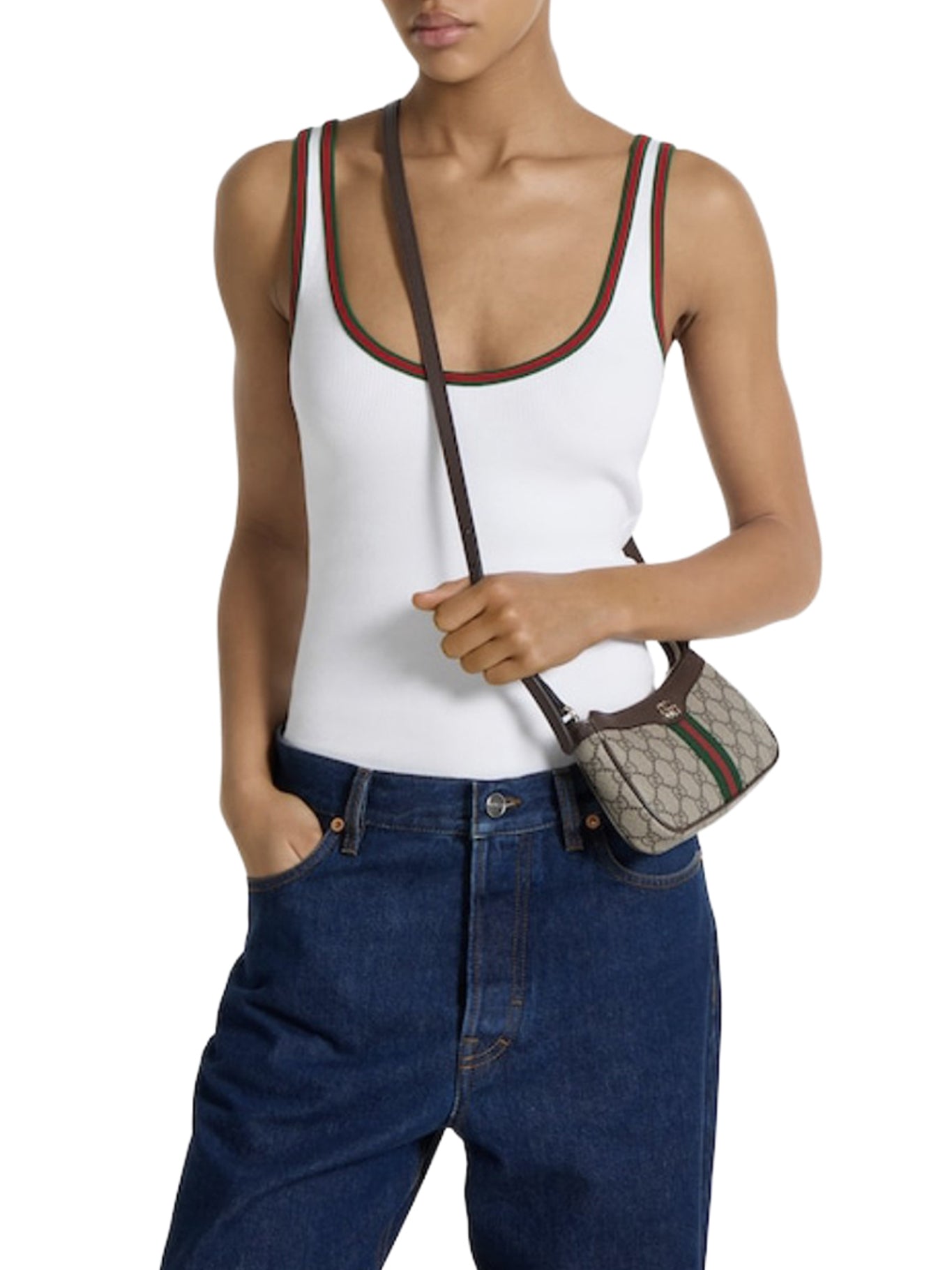Оригінальна Ophidia Mini Shoulder Bag Gucci – вид ззаду