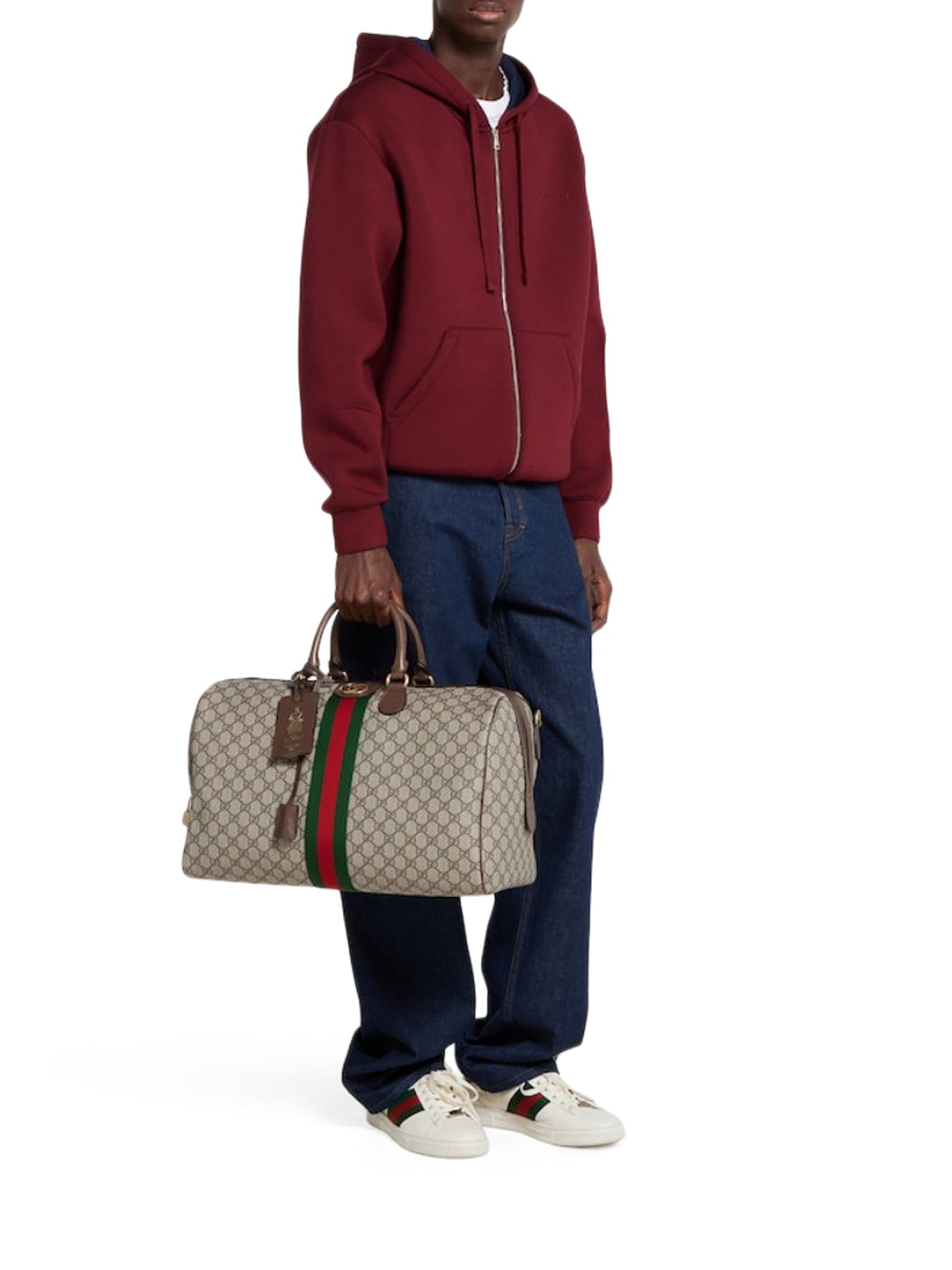 Savoy Medium Size Duffle Bag Gucci оригінал – Купити в Україні – вид ззаду