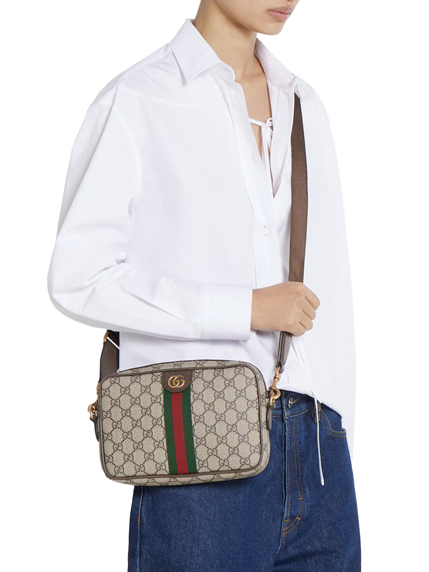 Оригінальна Ophidia Small Shoulder Bag Gucci – вид ззаду