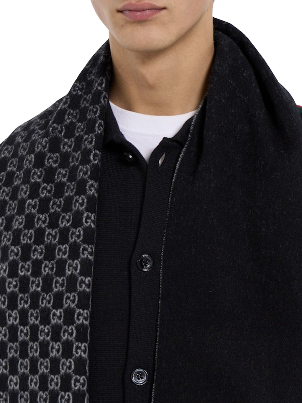 Оригінальна Gg Wool And Cashmere Scarf Gucci – детальний вид