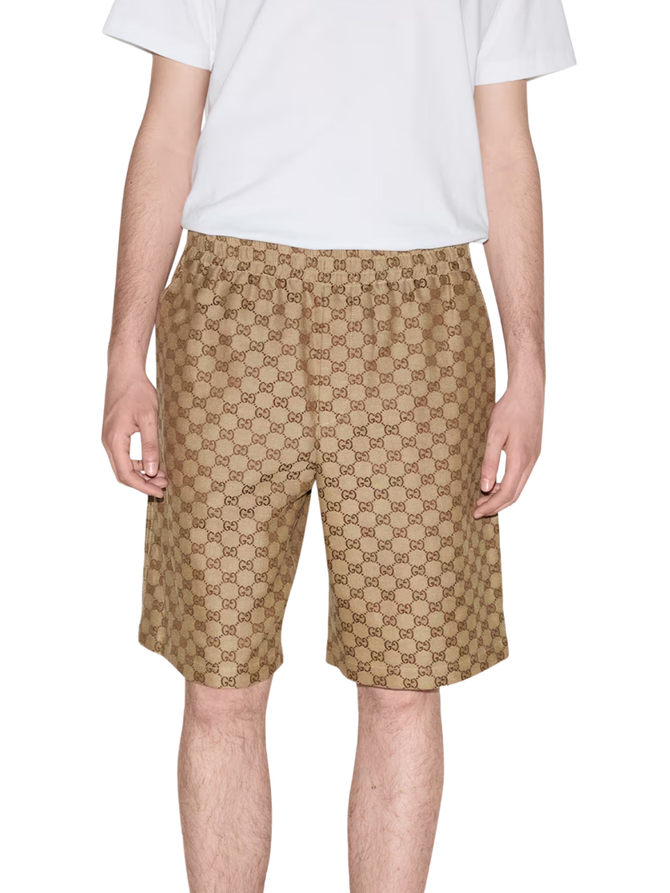 Оригінальна Gg Supreme Linen Shorts Gucci – детальний вид