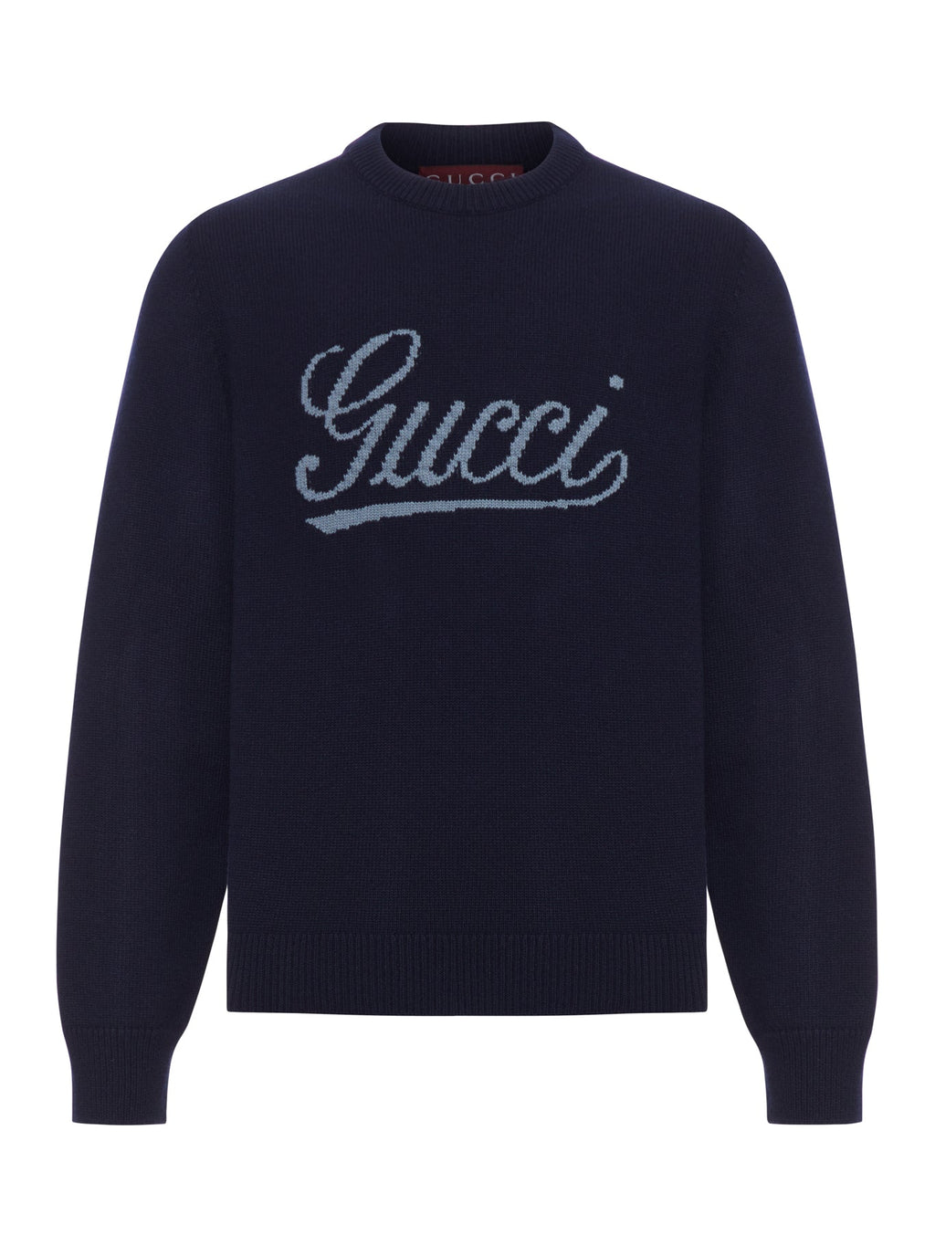 Оригінальна Wool Sweater With Contrasting Front Gucci Logo Gucci – боковий вид