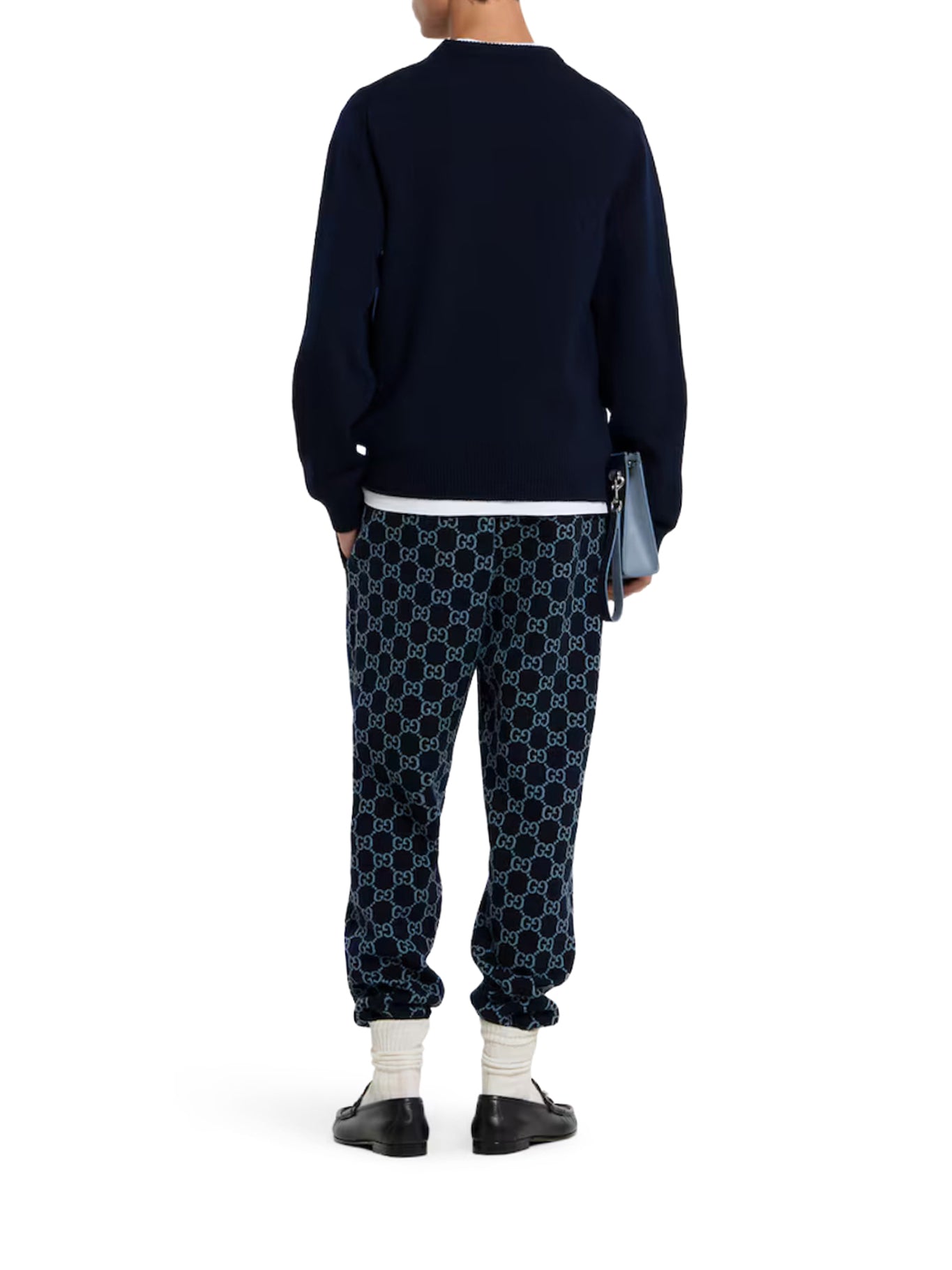 Оригінальна Wool Sweater With Contrasting Front Gucci Logo Gucci – детальний вид