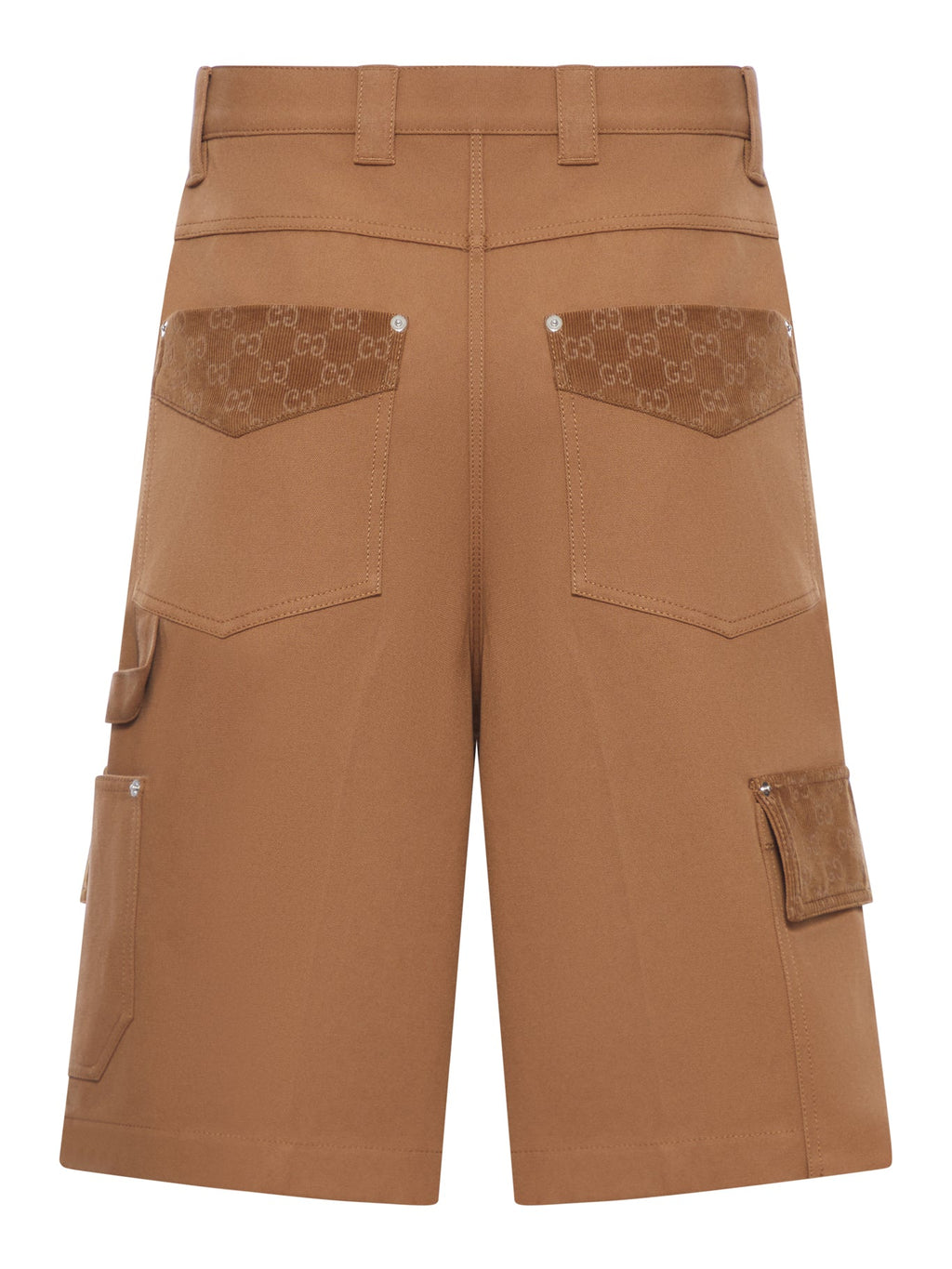 Heavy Cotton Canvas Cargo Bermuda Shorts Gucci оригінал – Купити в Україні – вид ззаду