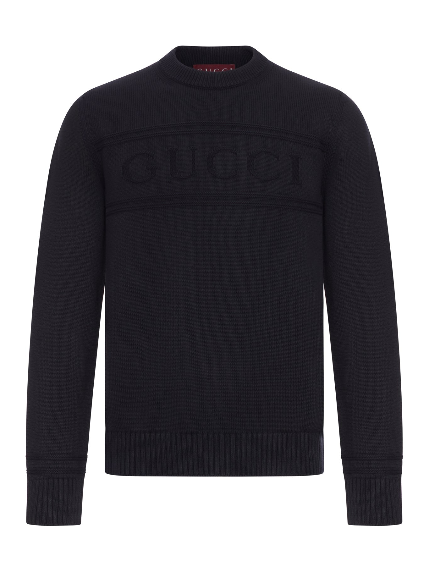 Cotton Knitted Sweater With Intarsia Gucci оригінал – Купити в Україні – боковий вид