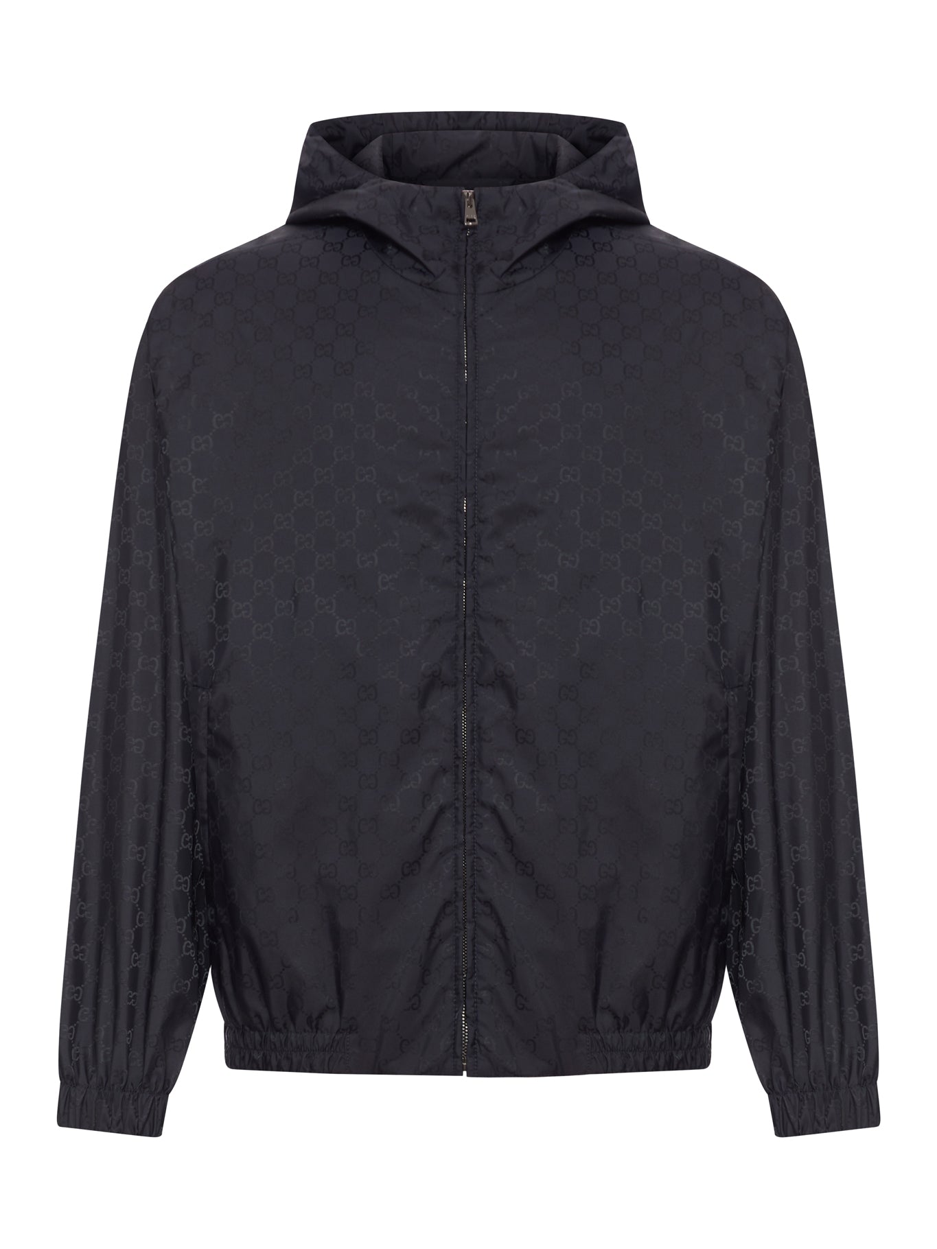 Nylon Jacket With Allover Gg Logo Gucci – Гарантія оригінальності – боковий вид