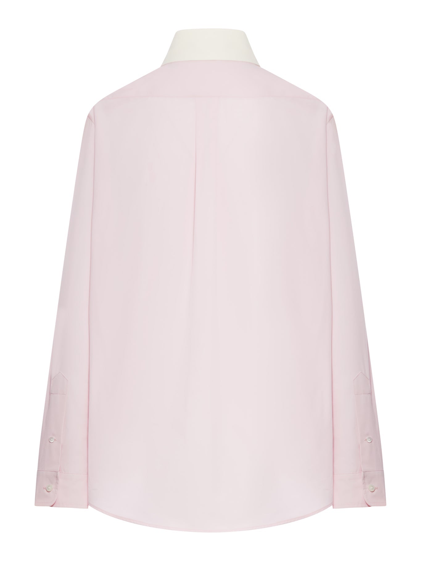 Оригінальна Cotton Poplin Shirt With Logo Patch Miu miu – вид ззаду