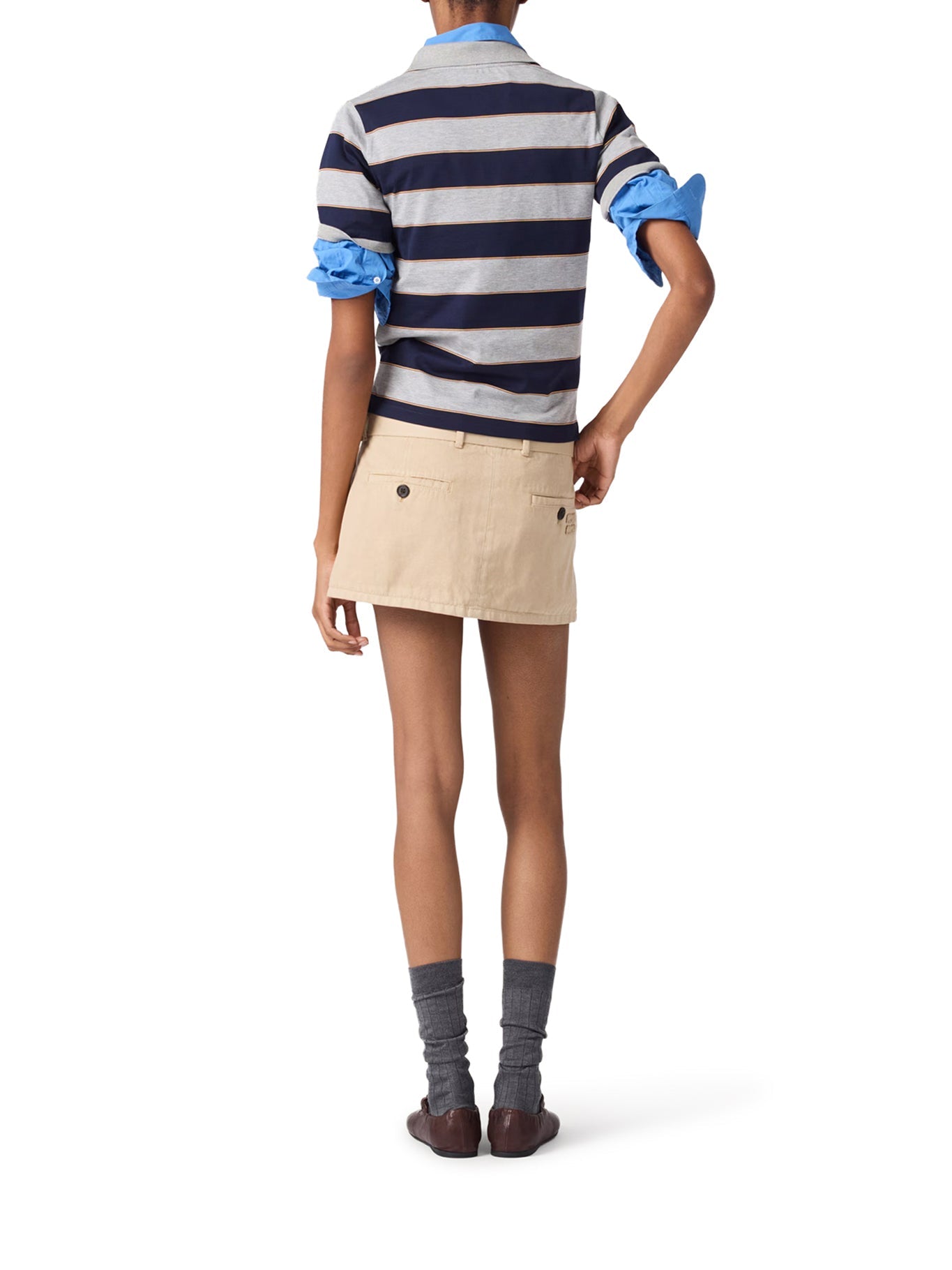 Old Gabardine Miniskirt Miu miu оригінал – Купити в Україні – збільшений вид