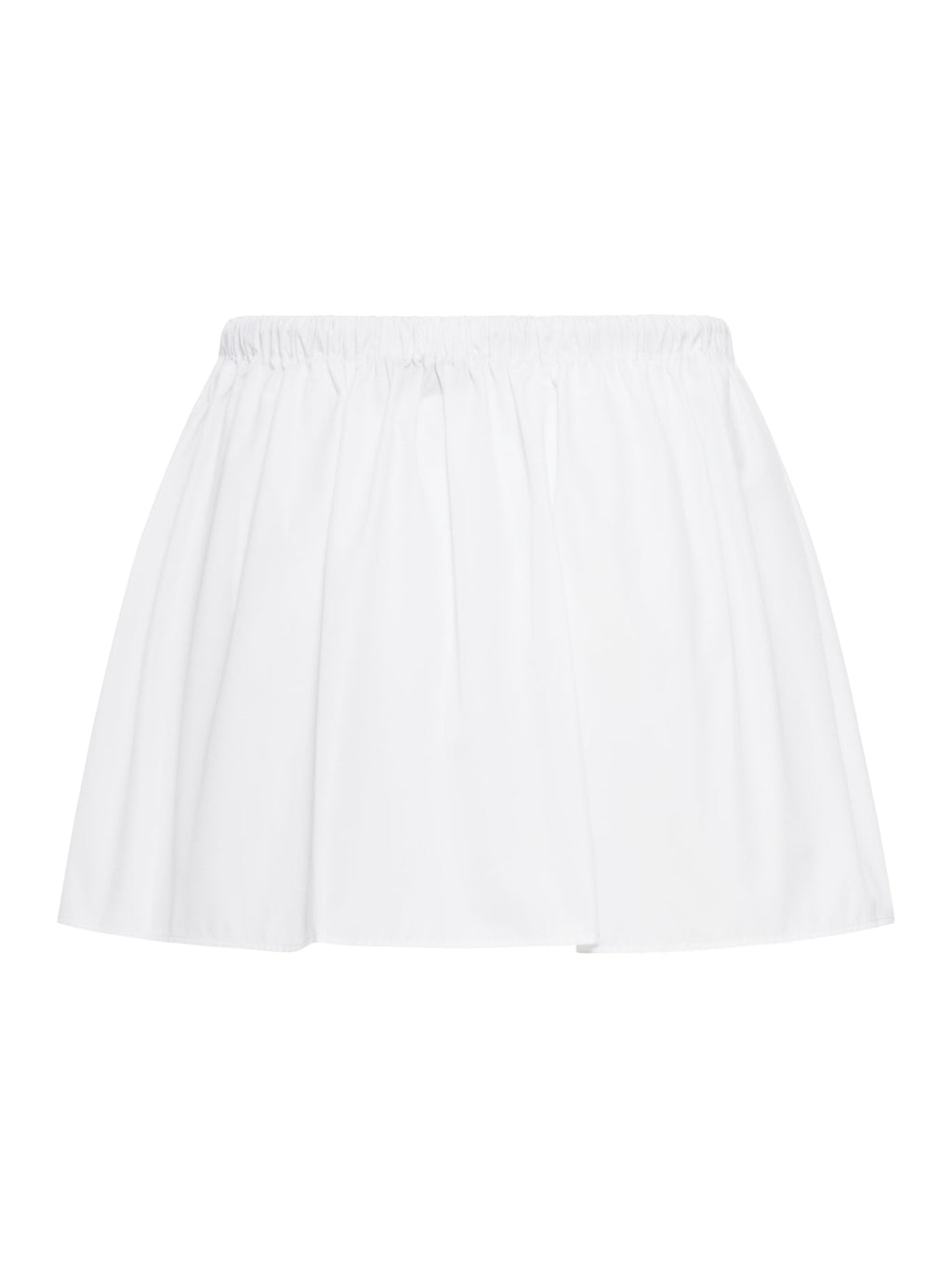 Cotton Poplin Mini Skirt With Logo Miu miu – Гарантія оригінальності – вид ззаду
