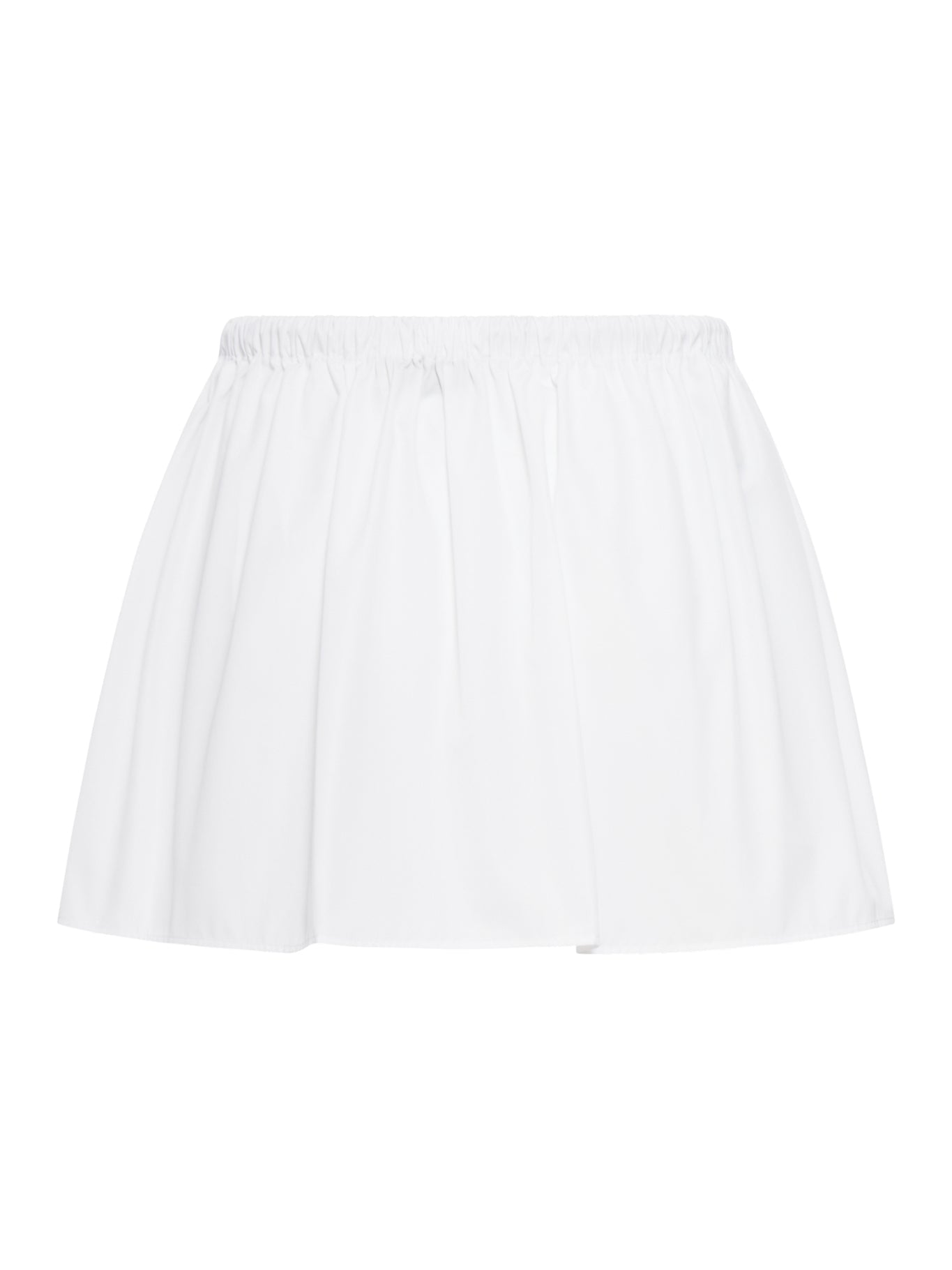 Cotton Poplin Mini Skirt With Logo Miu miu – Гарантія оригінальності – вид ззаду