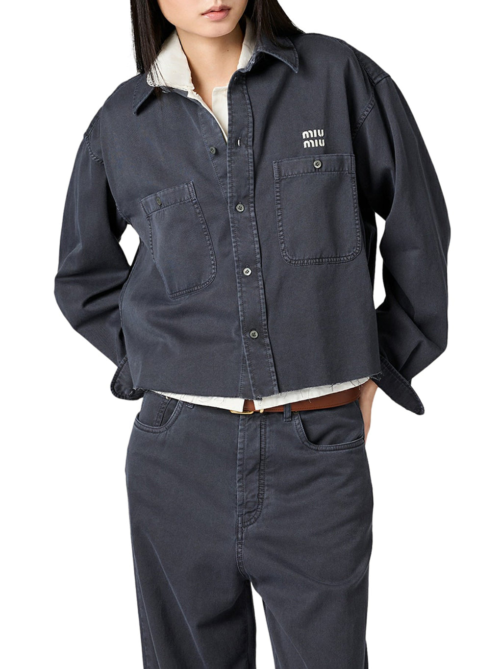 Light Denim Shirt Miu miu оригінал – Купити в Україні – вид ззаду