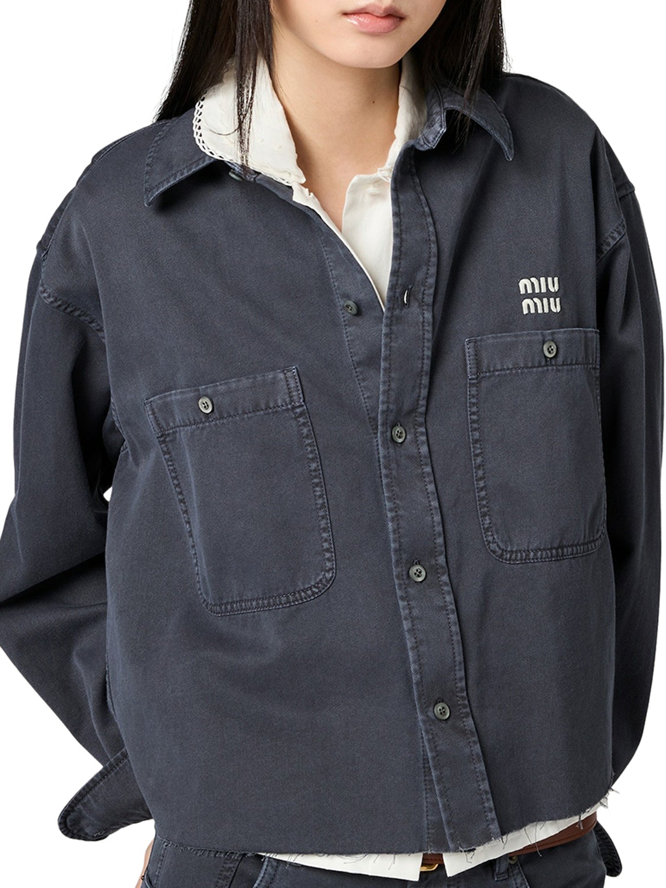 Light Denim Shirt Miu miu оригінал – Купити в Україні – збільшений вид