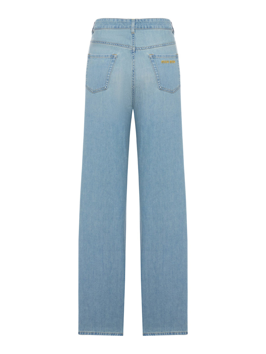 Straight Leg Jeans In Cotton Denim Miu miu оригінал – Купити в Україні – вид ззаду