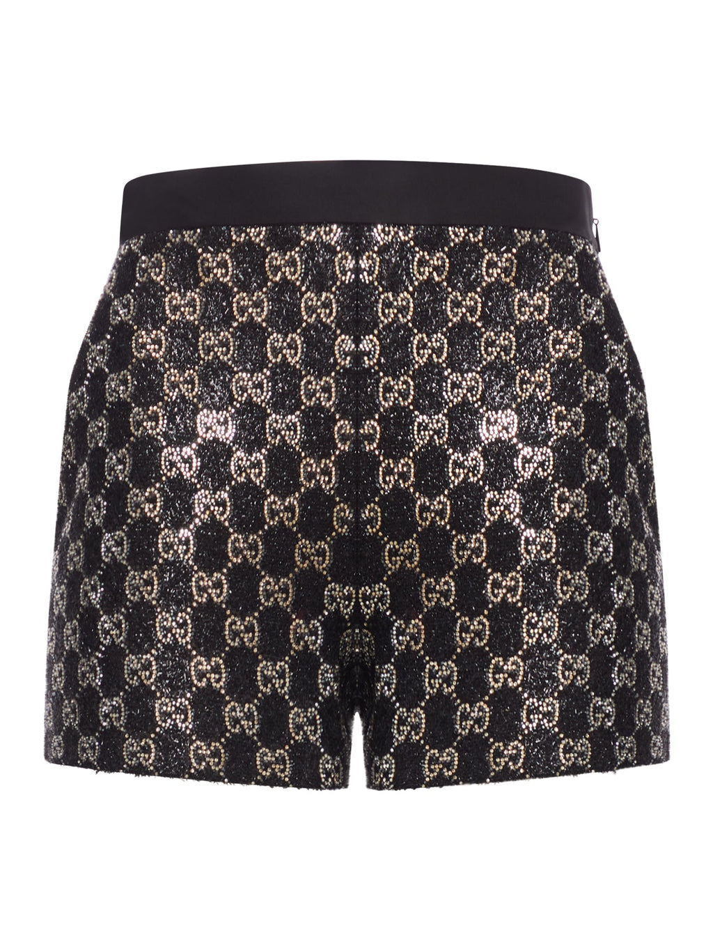 Embroidered Lamé Wool Tweed Shorts Gucci – Гарантія оригінальності – боковий вид