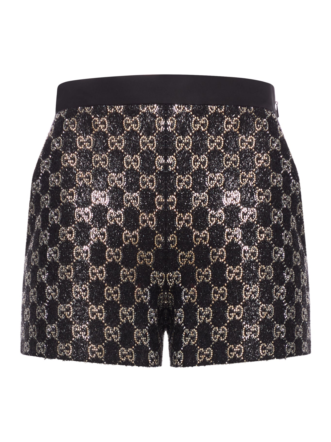 Embroidered Lamé Wool Tweed Shorts Gucci – Гарантія оригінальності – боковий вид