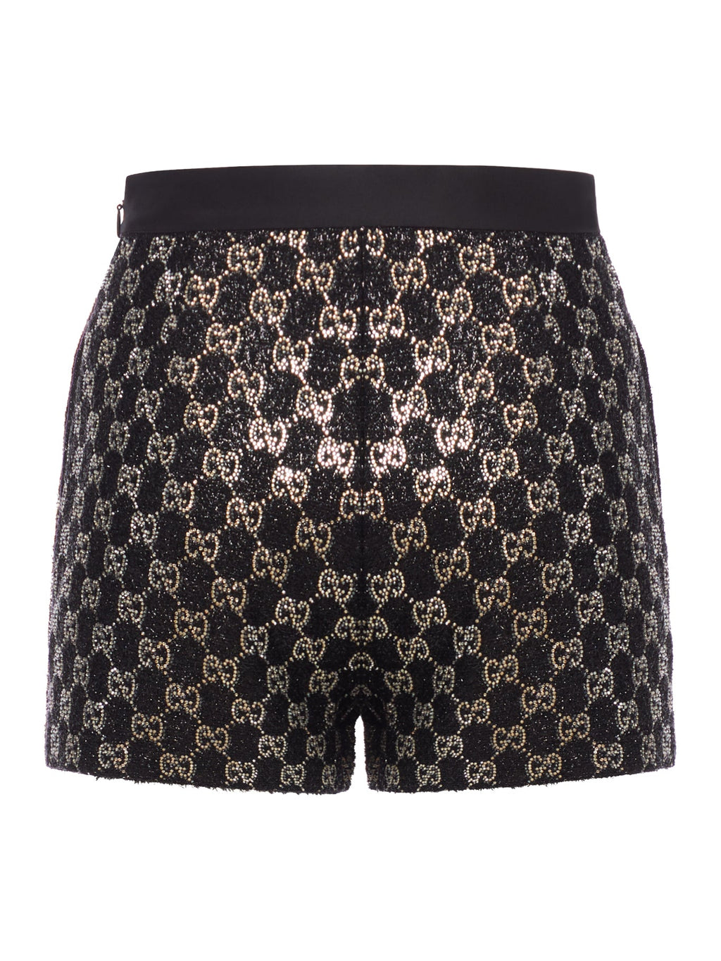 Embroidered Lamé Wool Tweed Shorts Gucci – Гарантія оригінальності – вид ззаду