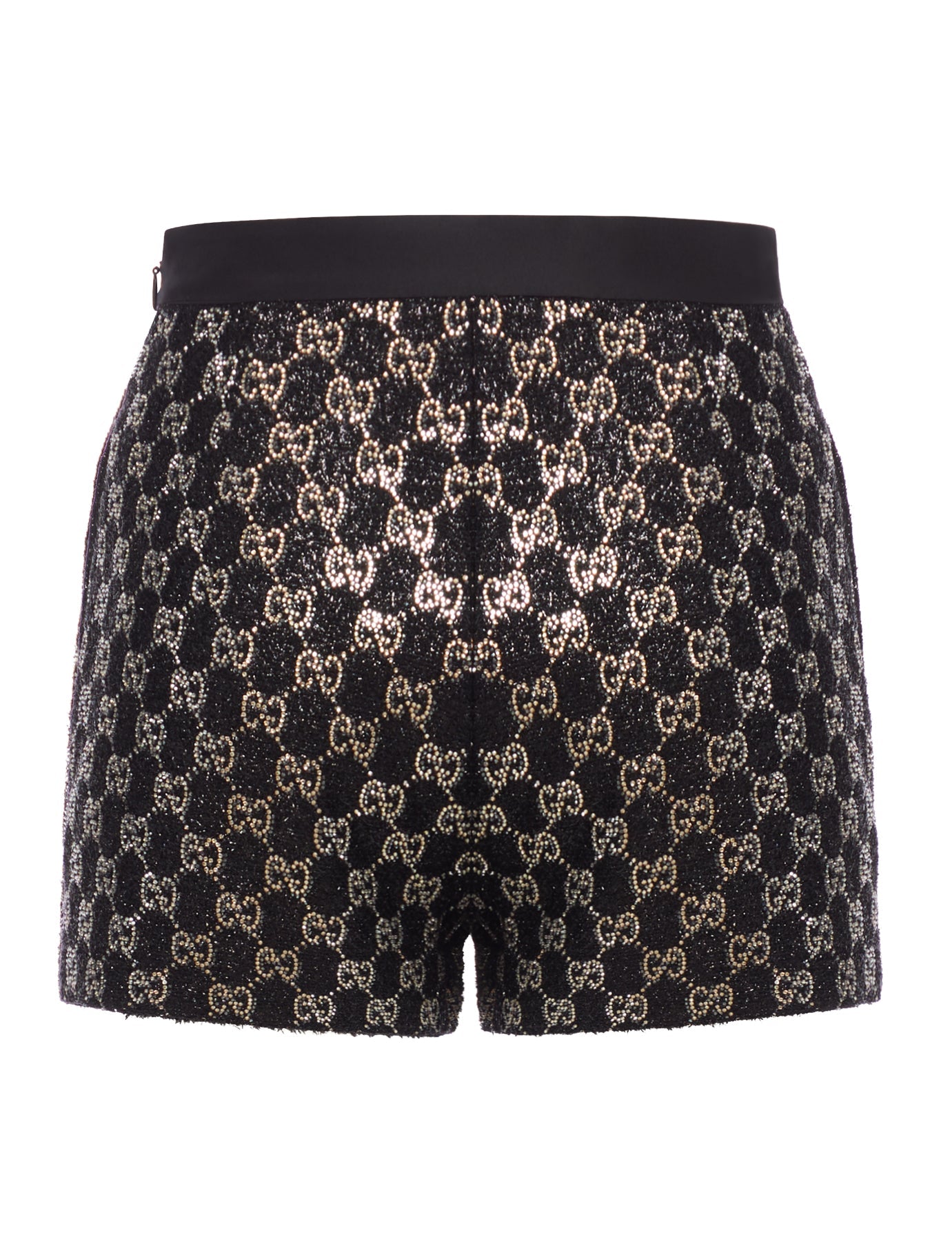 Embroidered Lamé Wool Tweed Shorts Gucci – Гарантія оригінальності – вид ззаду