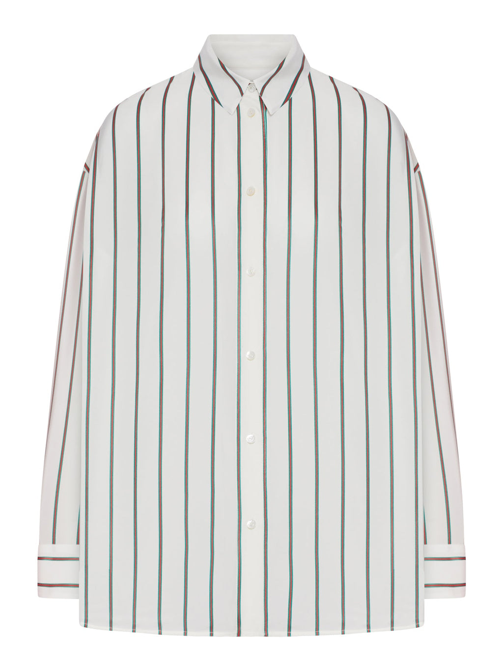 Оригінальна Vertical Striped Silk Shirt Gucci – боковий вид